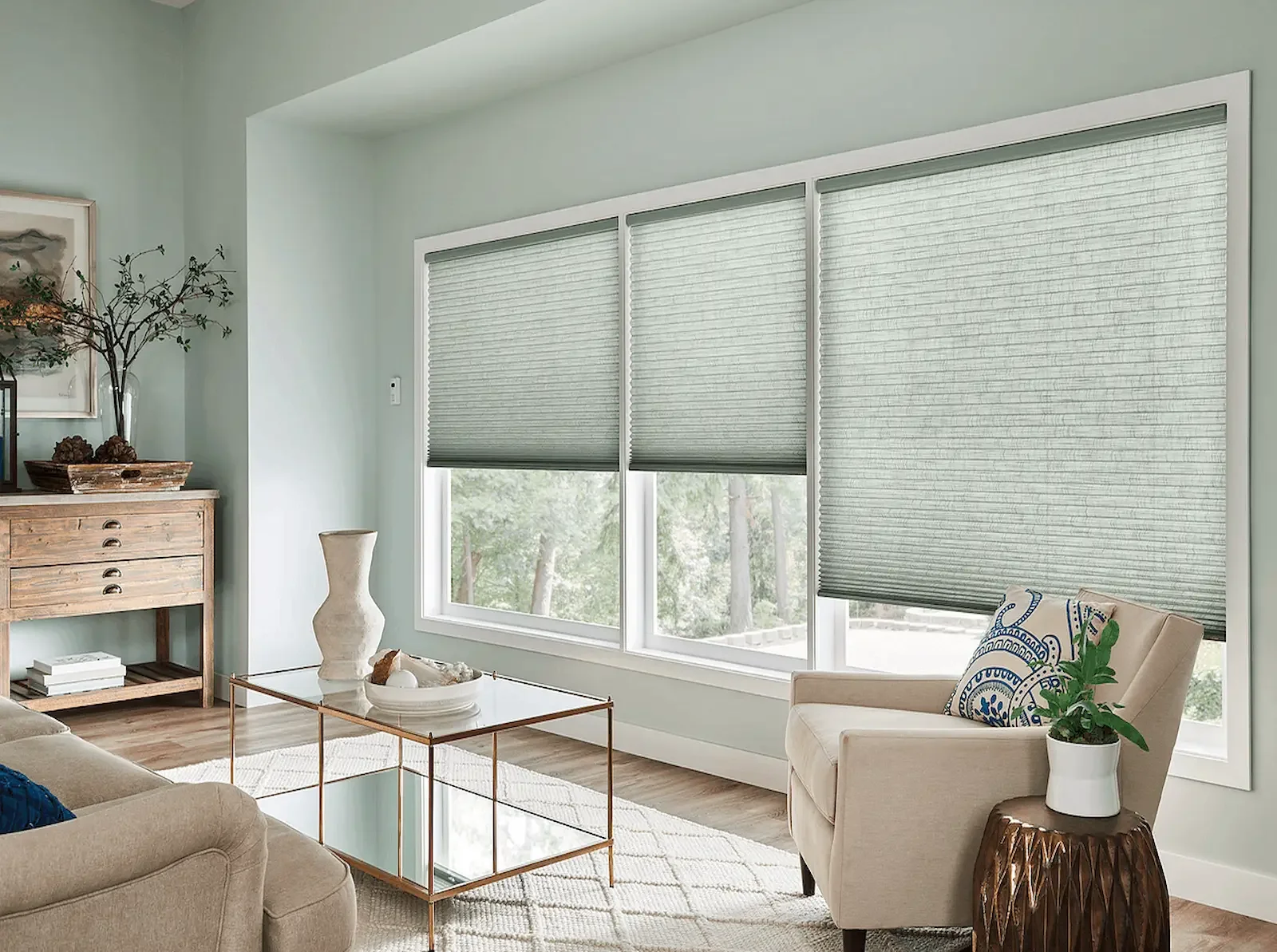 Motorized cellular shades integrated with home automation