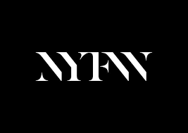 NYFW logo in white text on a black background