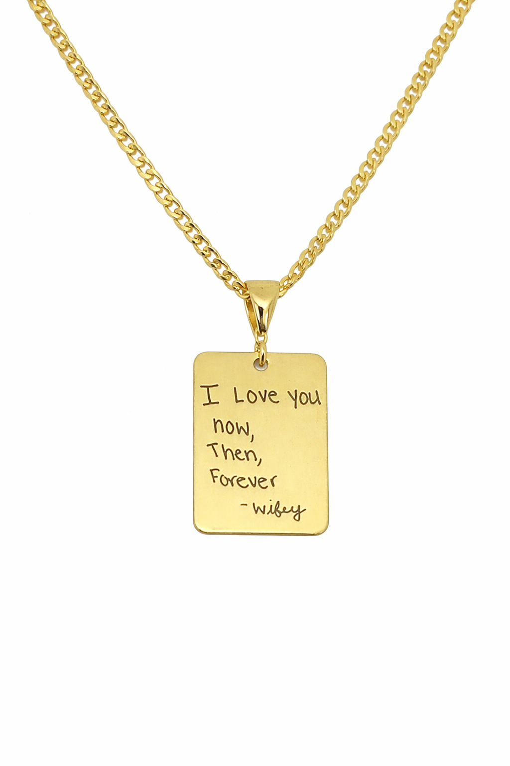 Personalized Engraved Bar Necklace