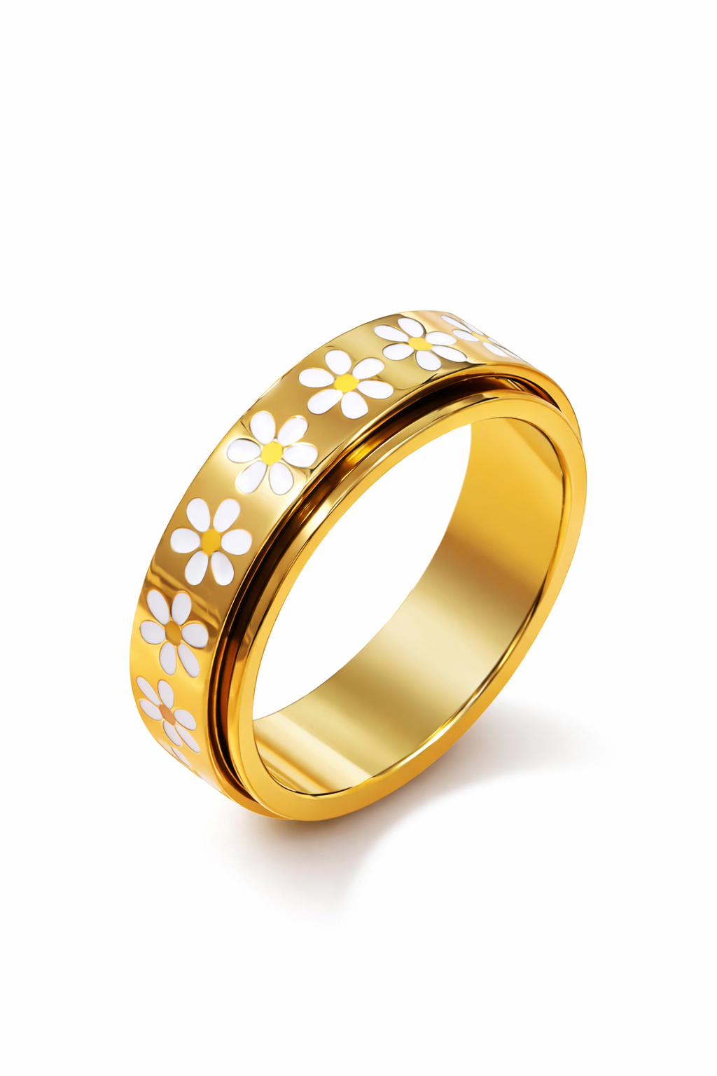 Daisy spin ring