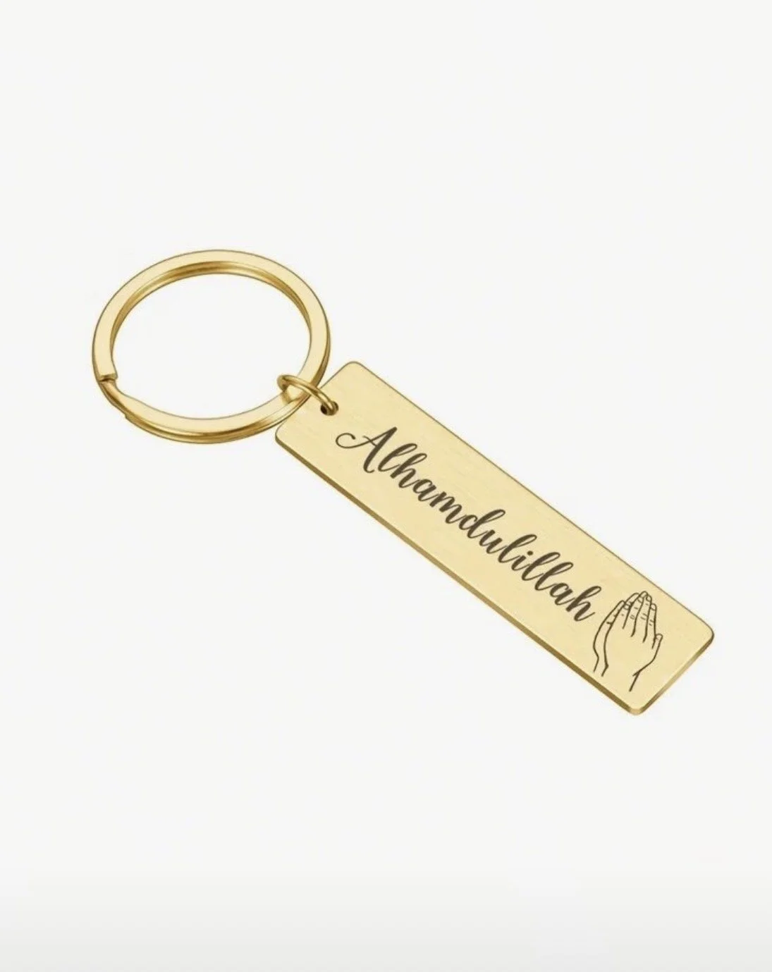 Alhamdulillah Gold Bar Keychain