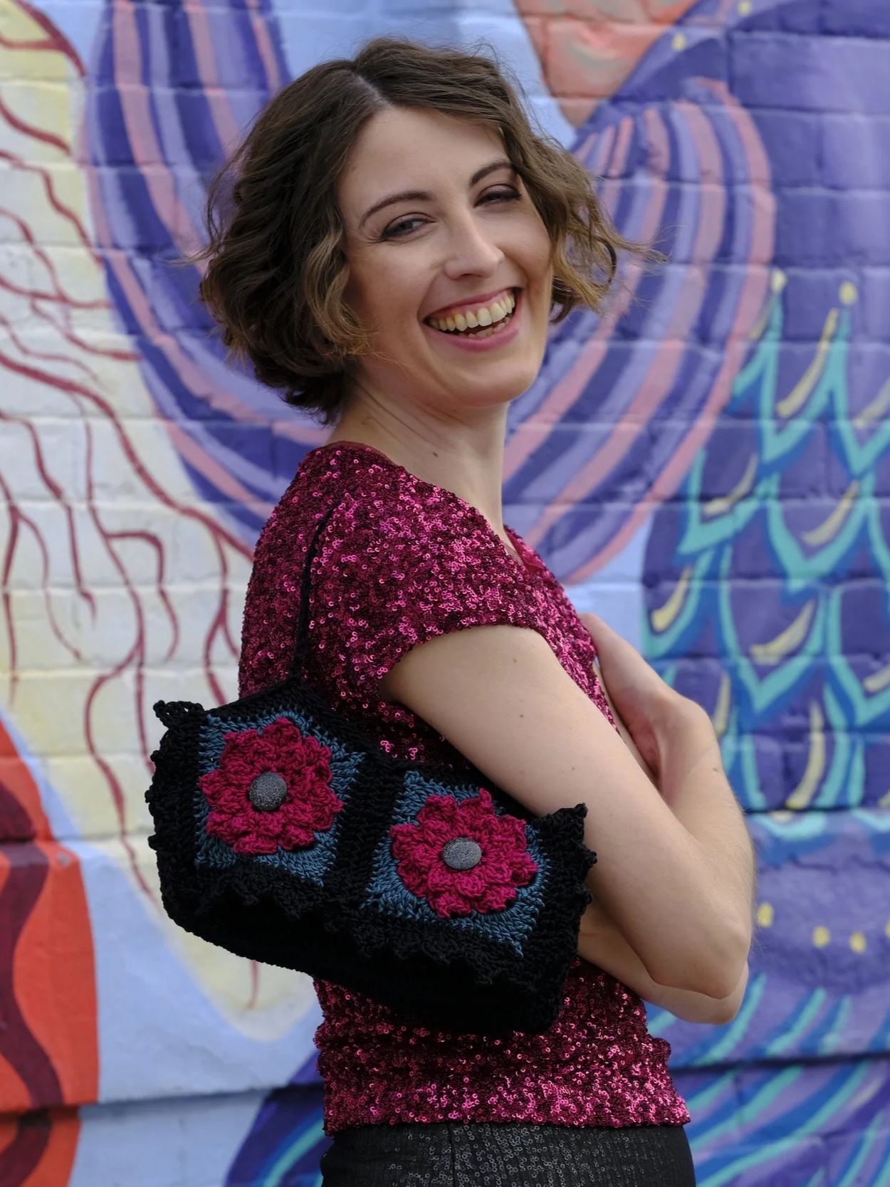 Butterfly Garden Clutch and Handbag Pattern Set