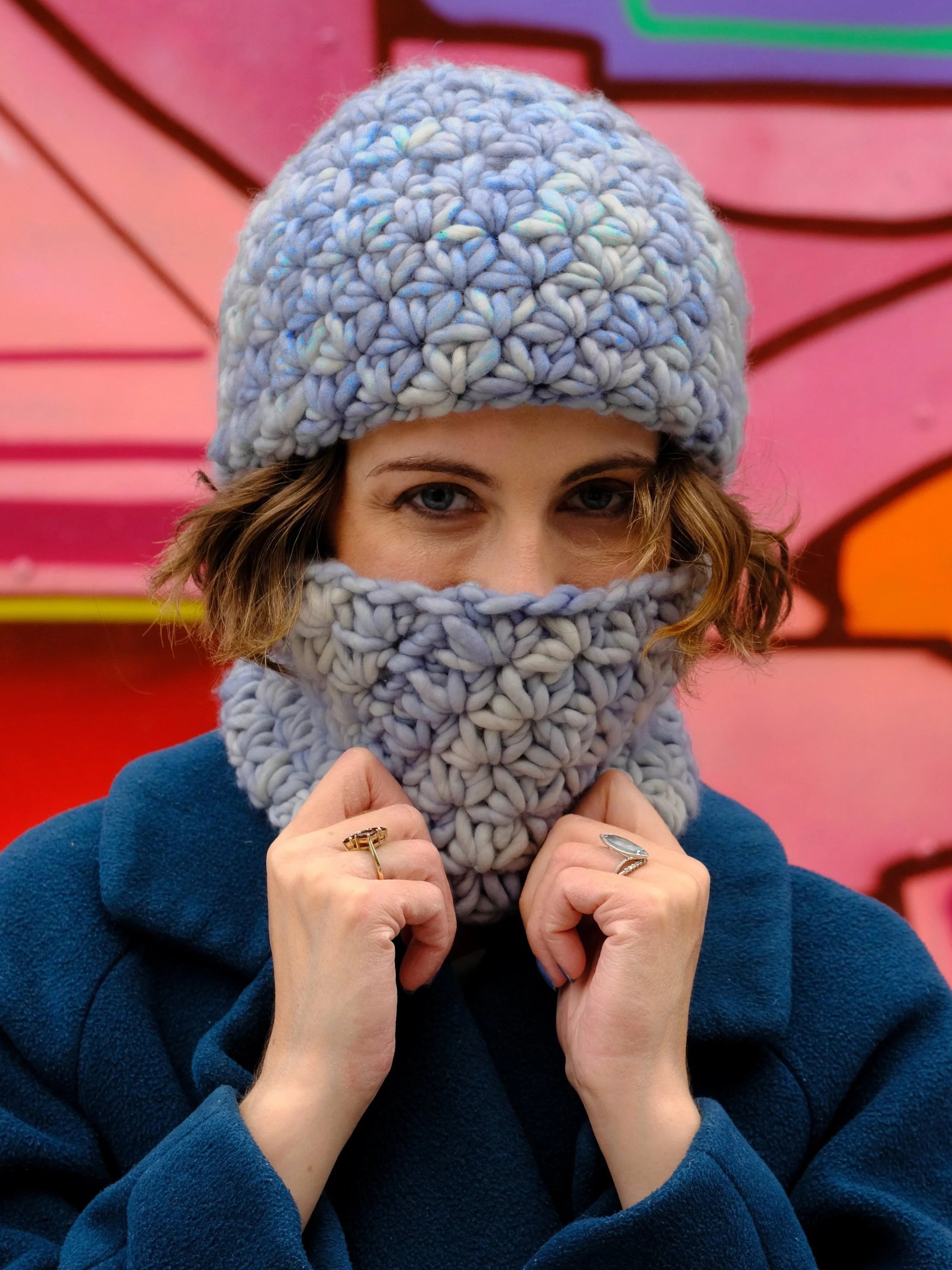 Fireworks Hat and Cowl Pattern Set