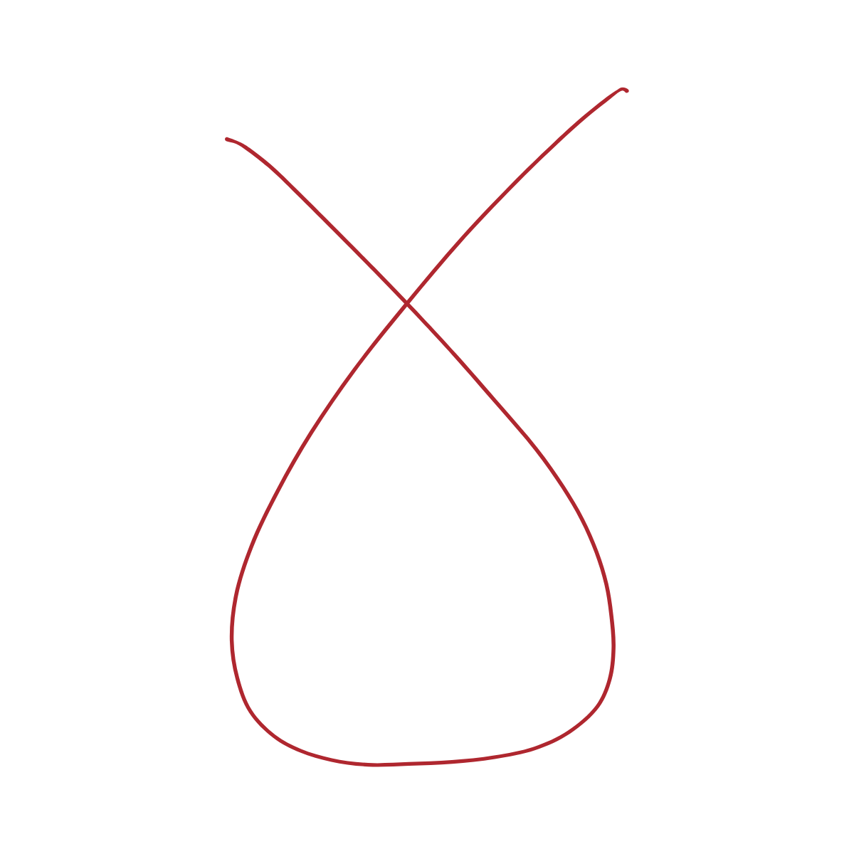 Red symbol used by Yann Martel in writing process