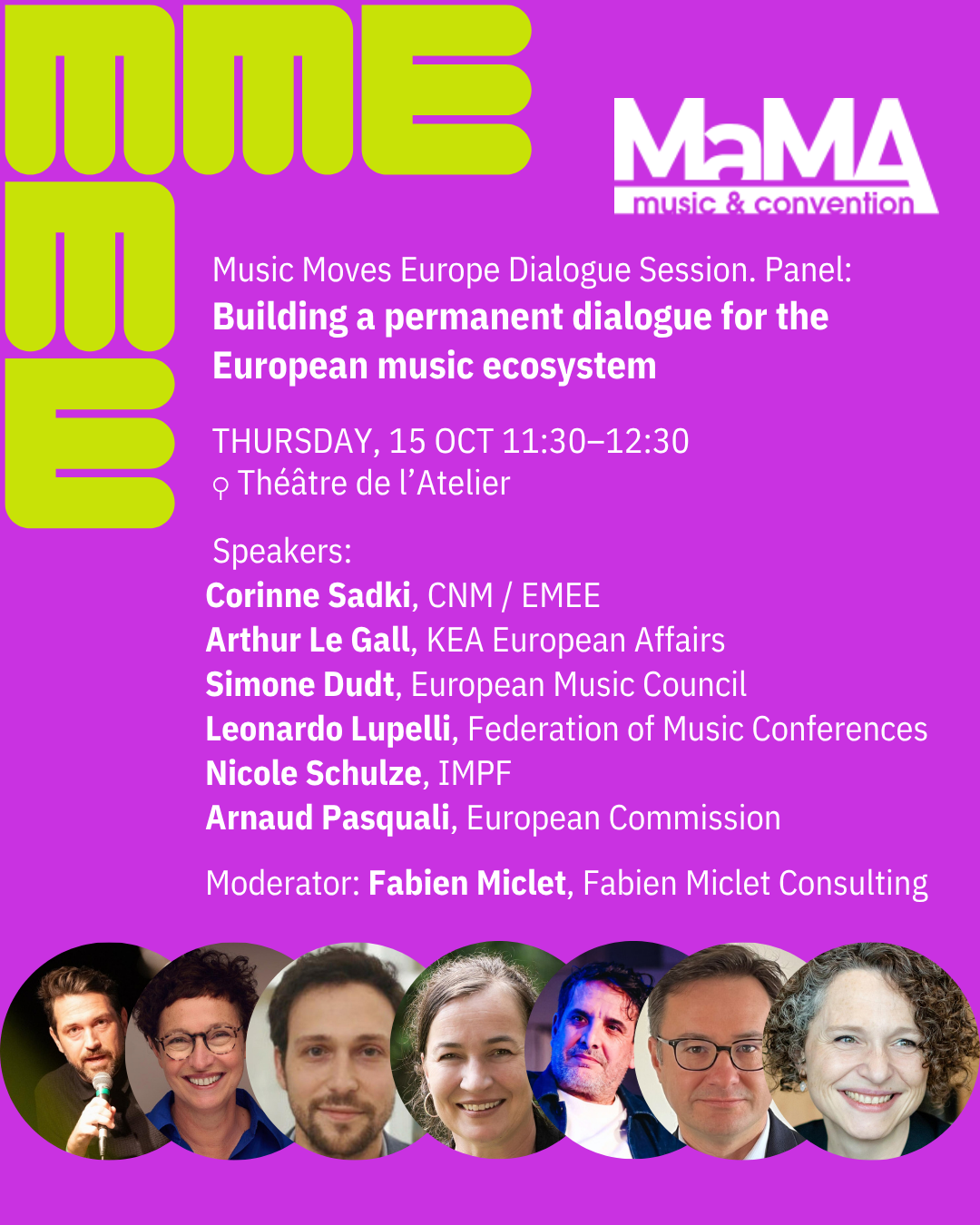FoMC joins Music Moves Europe Dialogue #10 at MaMA