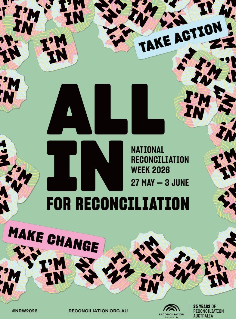 National Reconciliation Week 2026.

The theme this year is &ldquo;All In&rdquo; - a call for all Australians to commit wholeheartedly to reconciliation every single day.

Reconciliation is not a spectator sport.
It does not happen by itself.
And it w