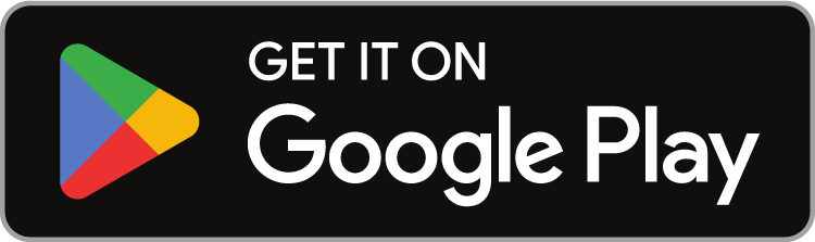 Google Play Store badge with text 'GET IT ON Google Play' on a black background.