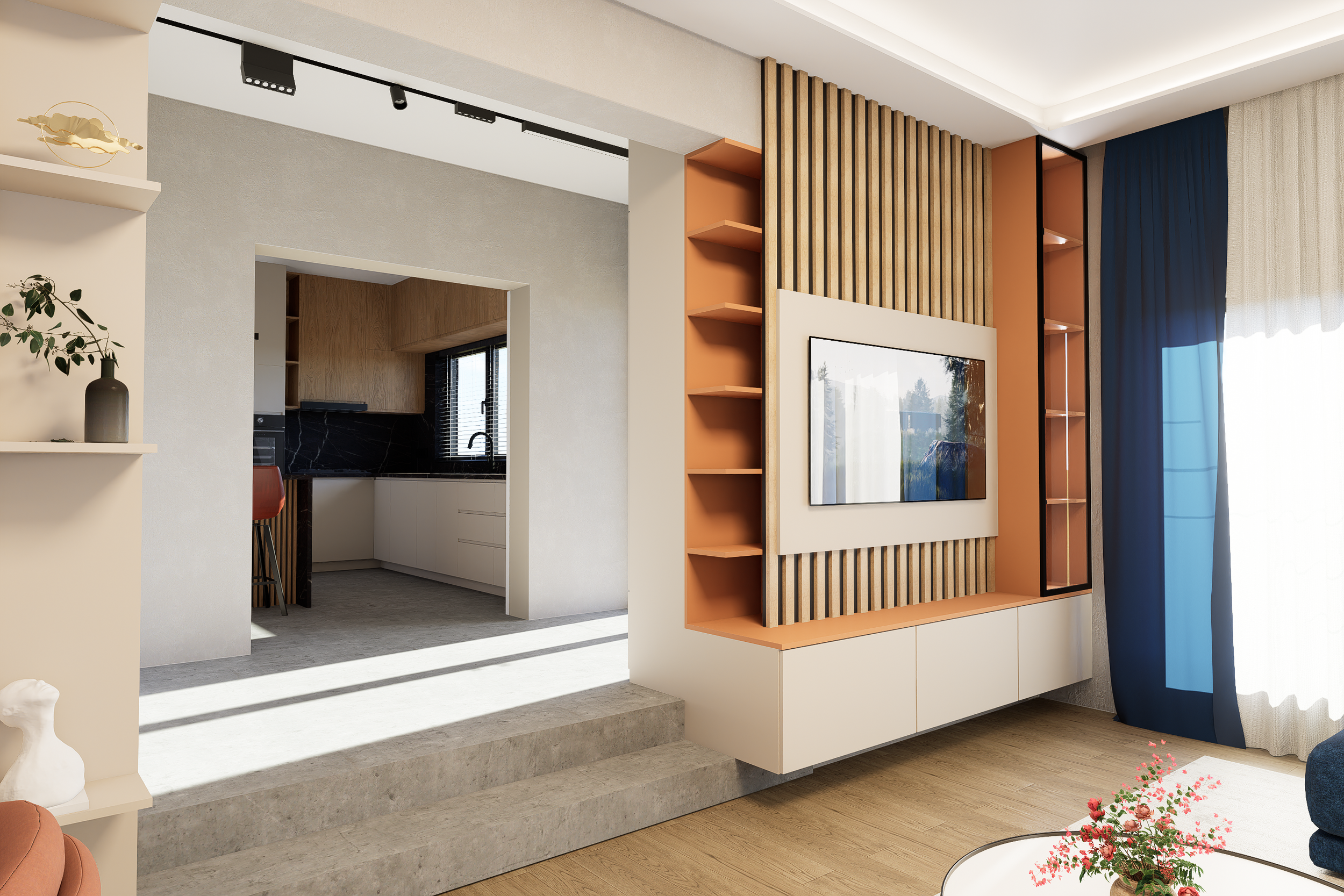 Design livingroom cu dining