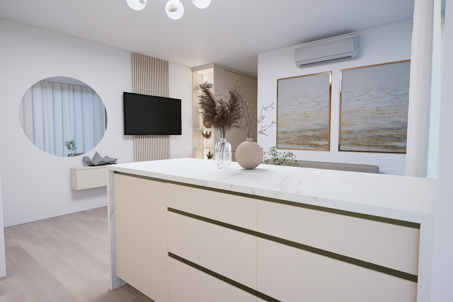 Insula bucatarie open-space