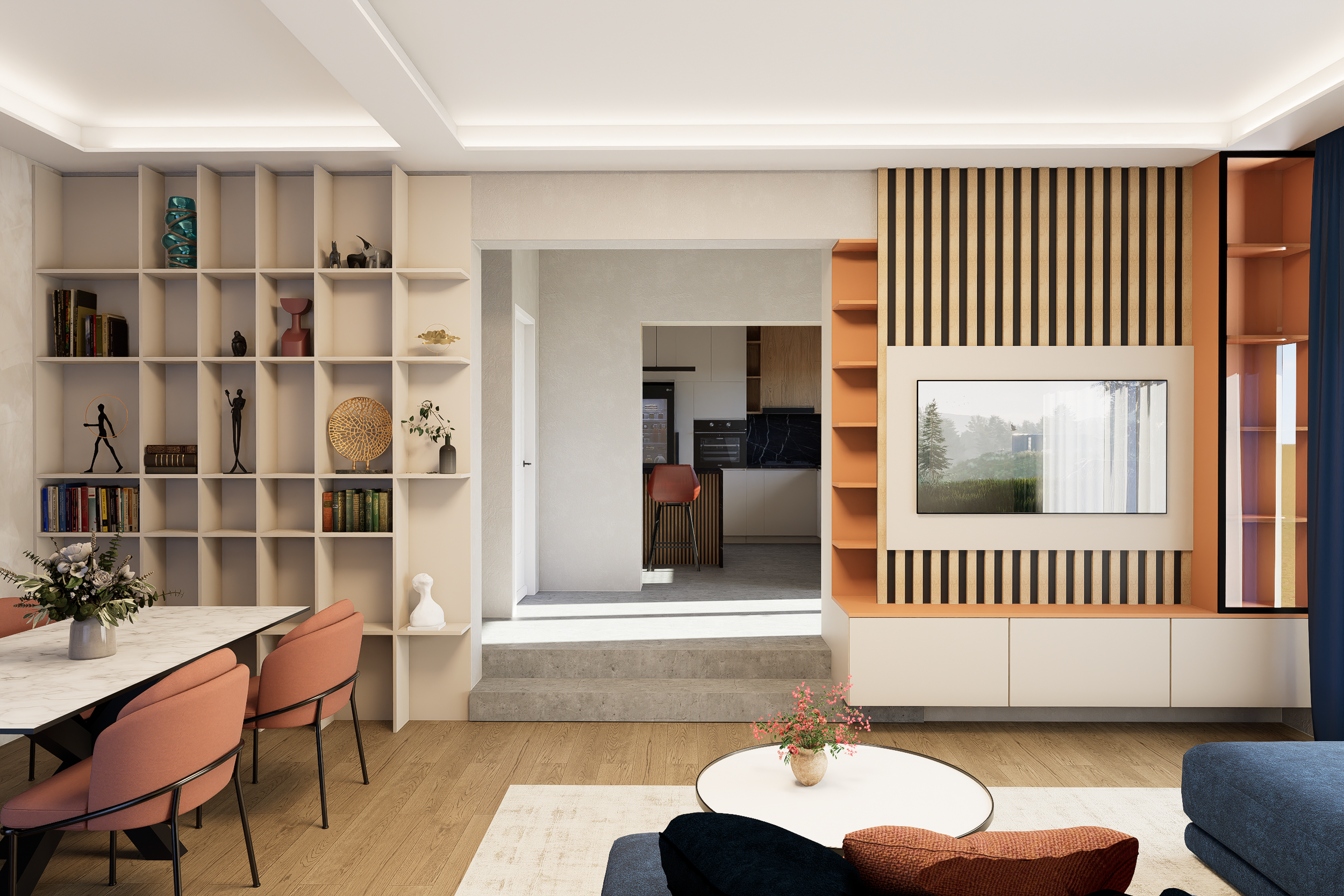 Design livingroom cu dining