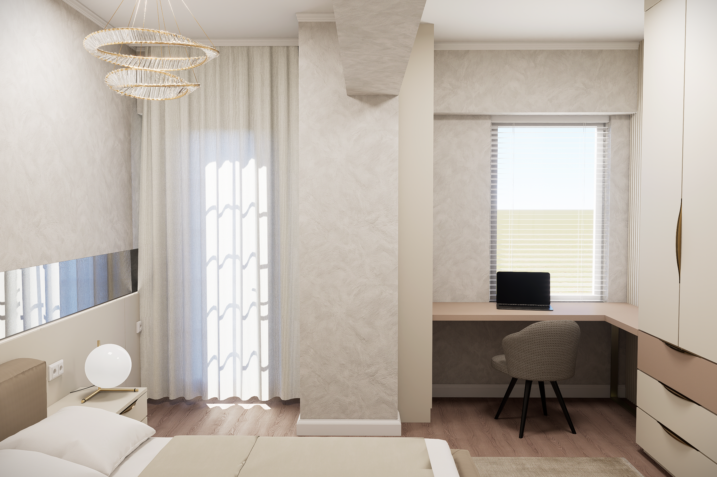 Birou in dormitor copil