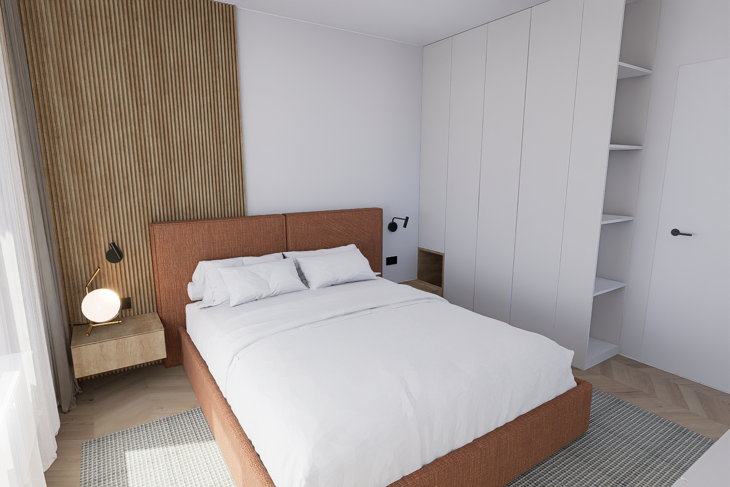 Pat dormitor matrimonial