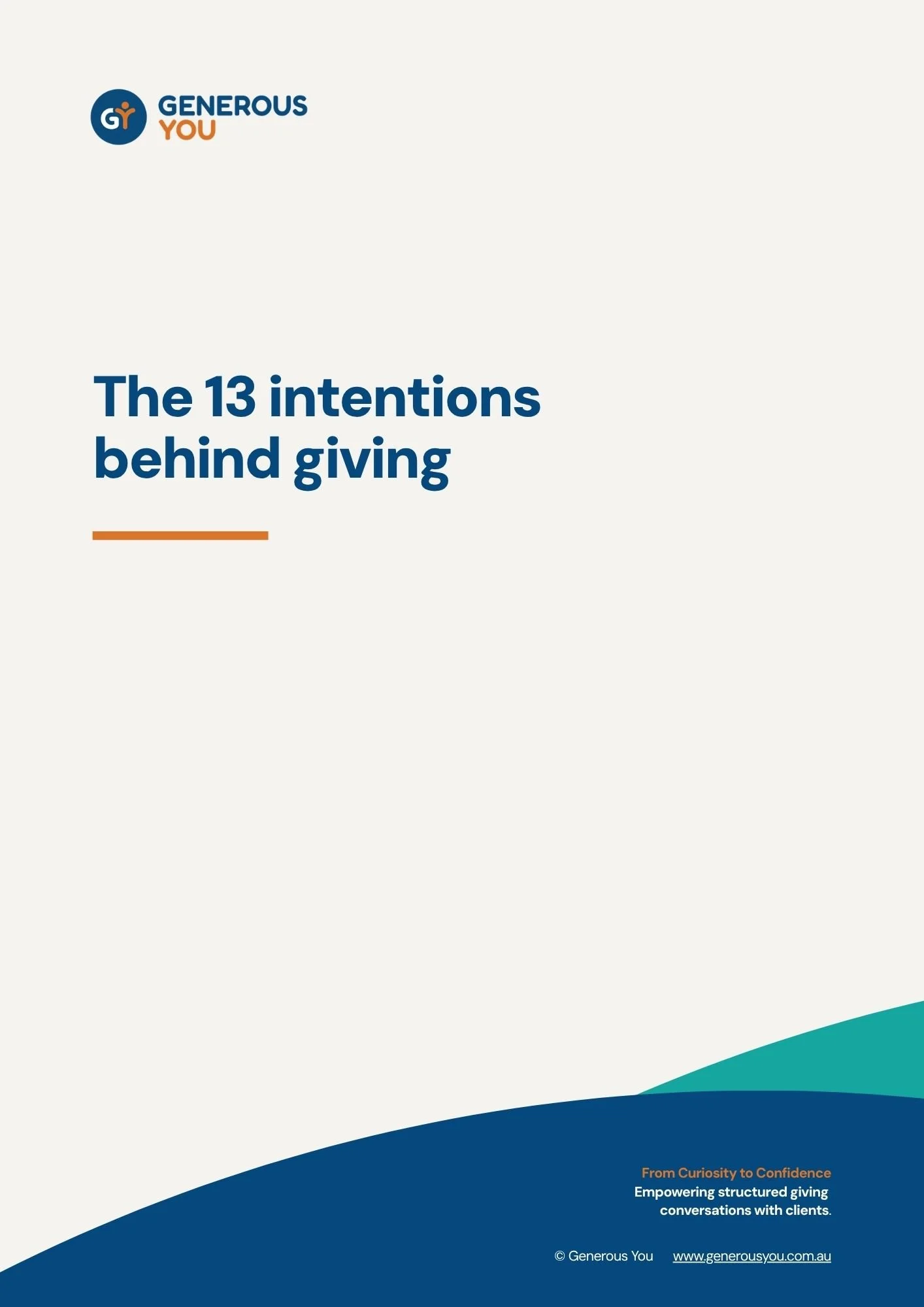 13 Intentions Behind Giving