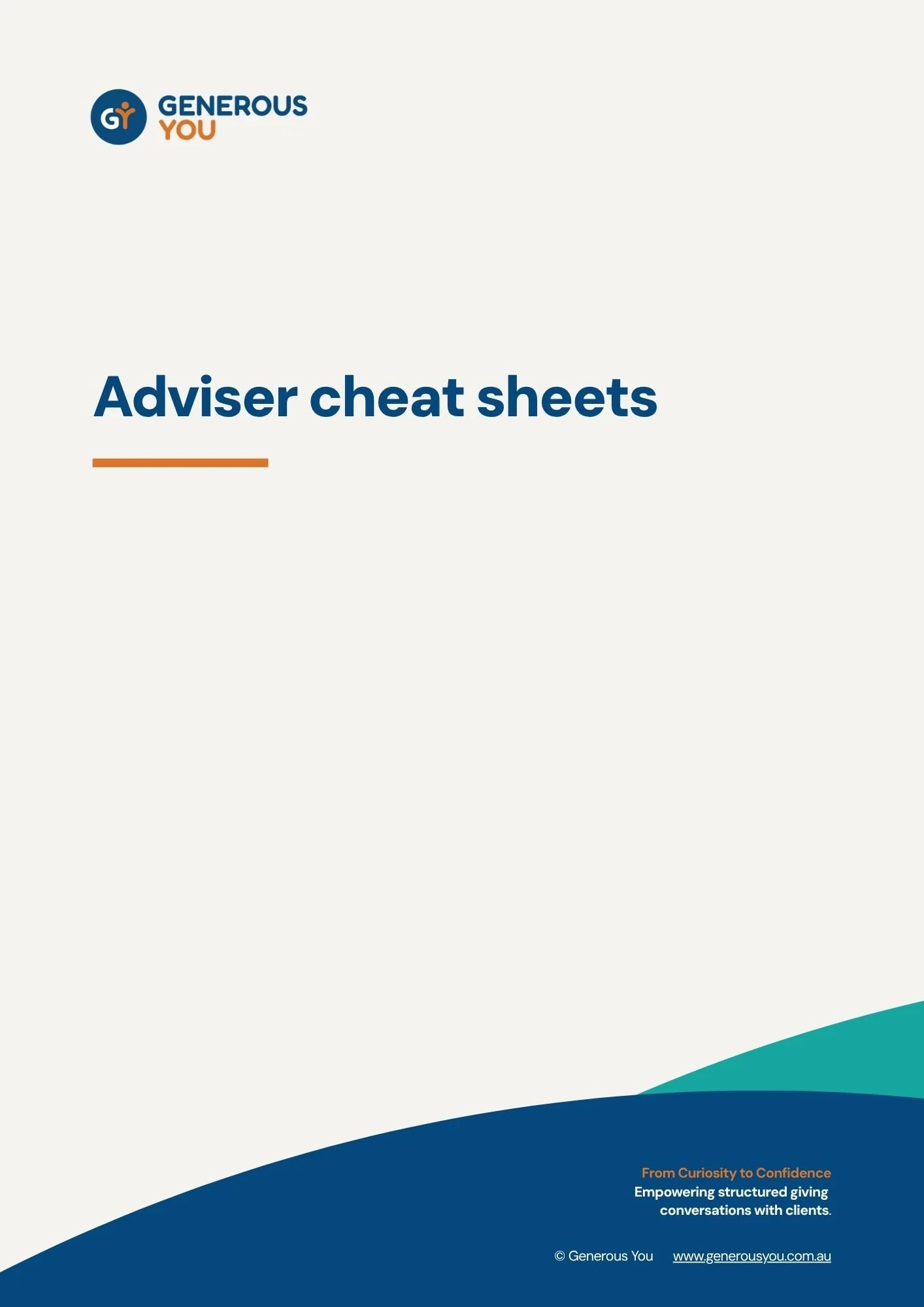 Adviser Cheat Sheets