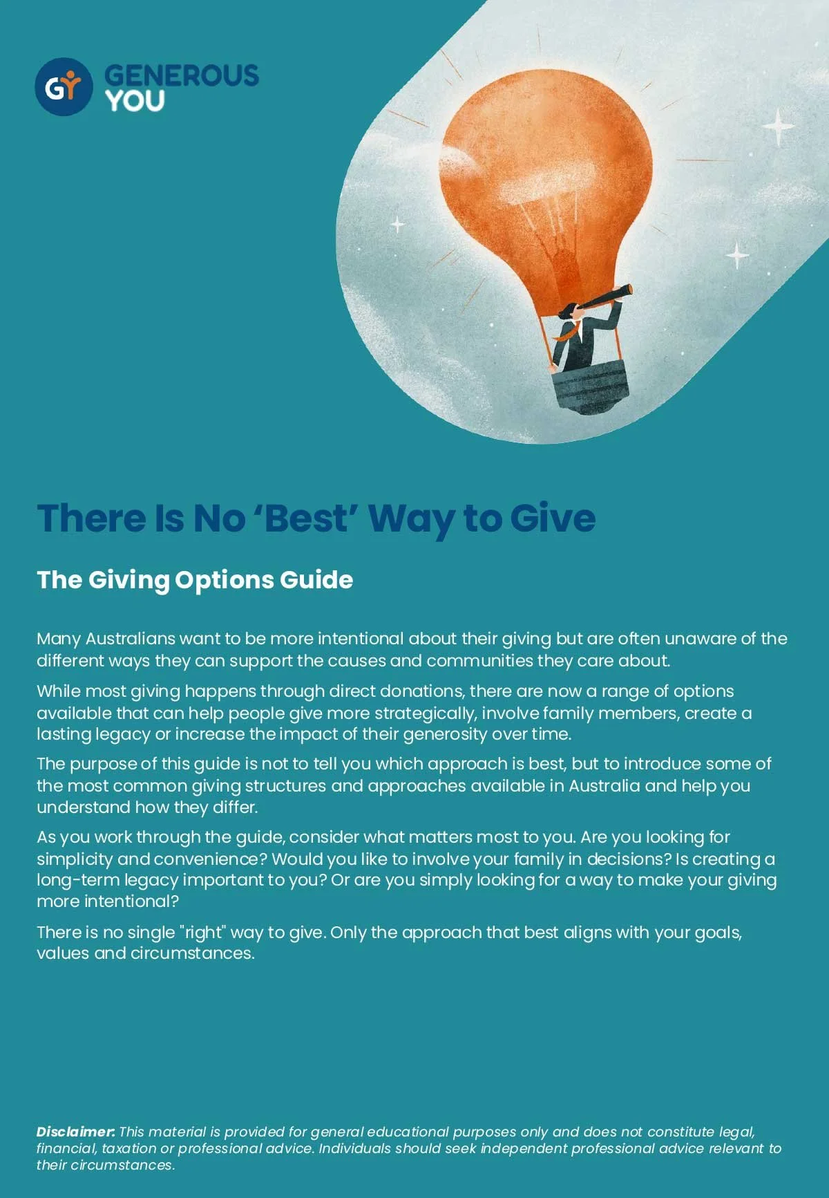 The Giving Options Guide