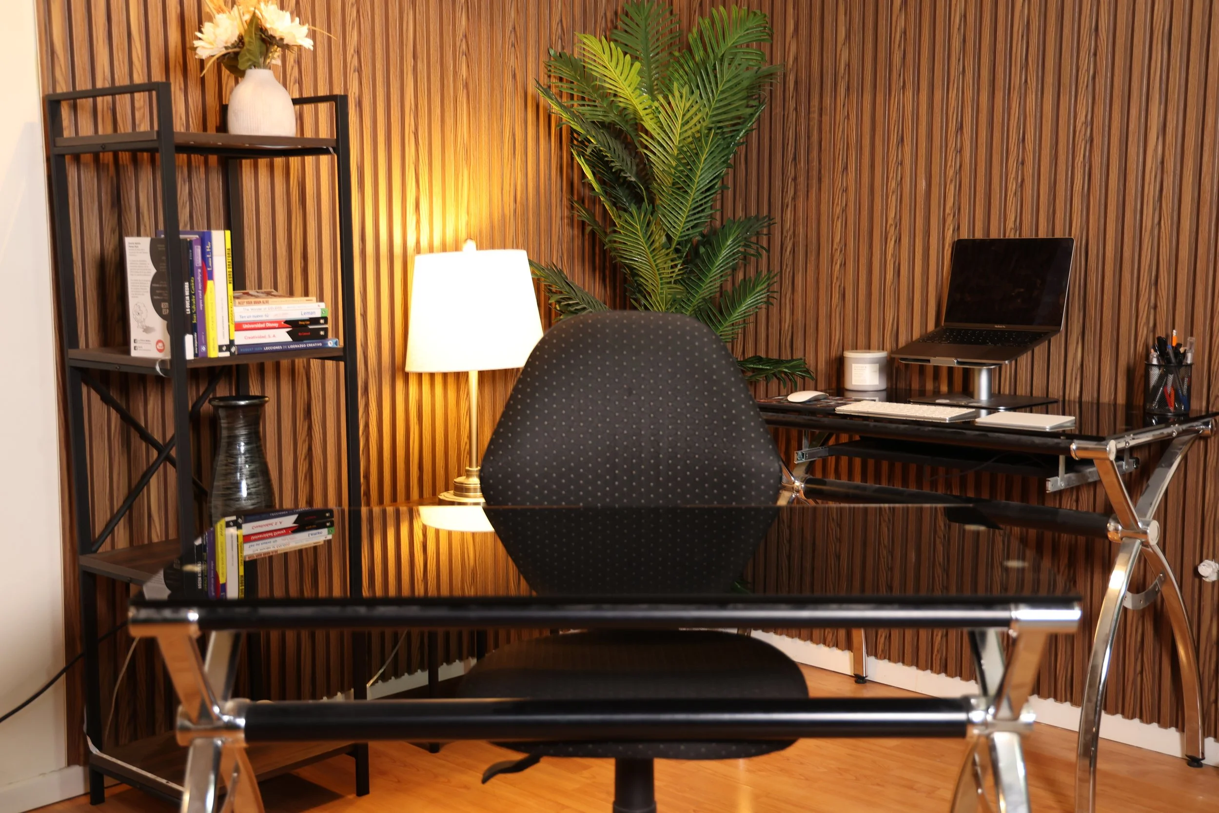 set para grabación de cursos en Monterrey 