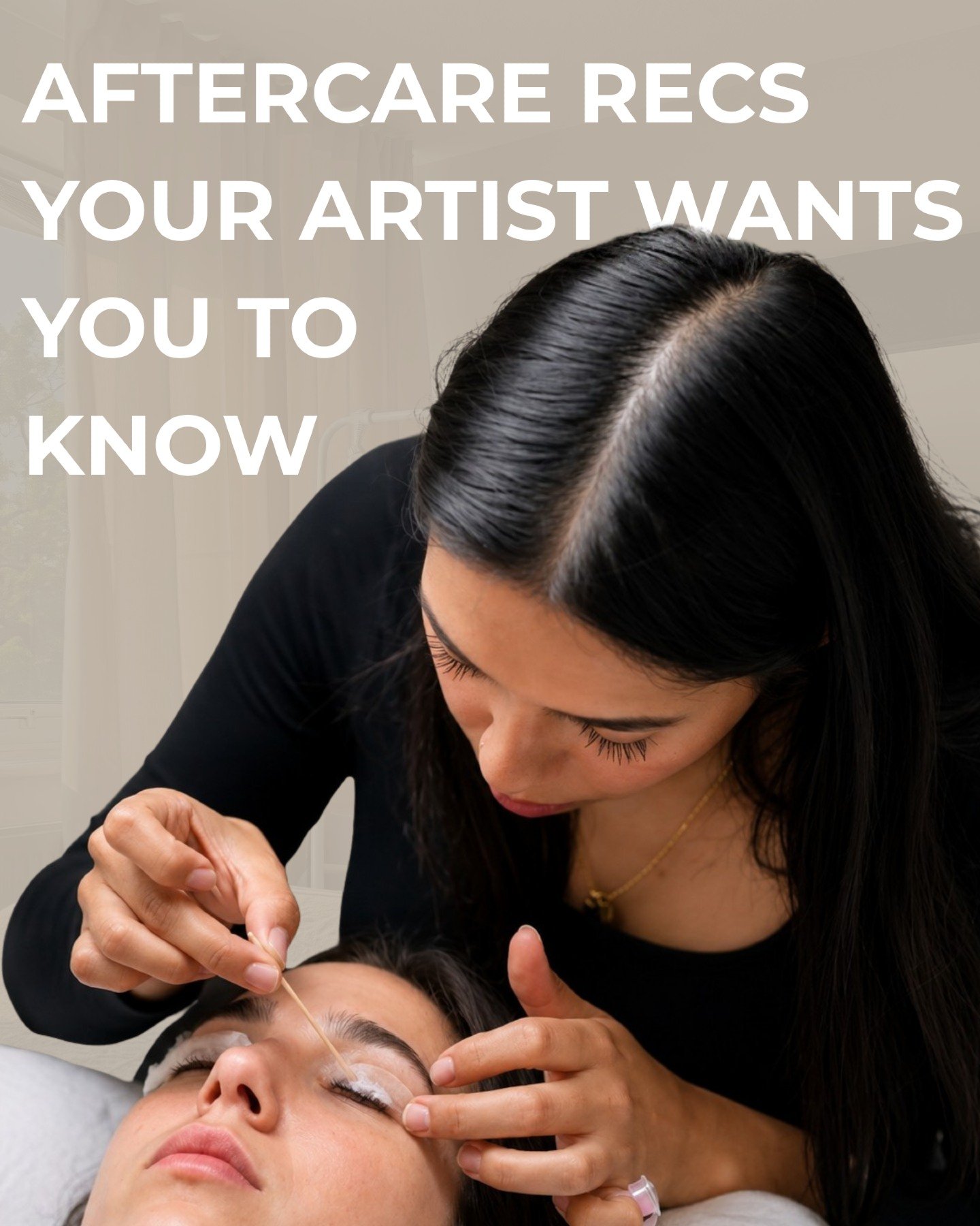 Lash Lift Aftercare ✨

To be totally honest, "aftercare" usually just sounds like extra steps in your routine you don't have time for.

But it helps to know why it matters. A lot of people forget that even the gentlest techniques - like a K