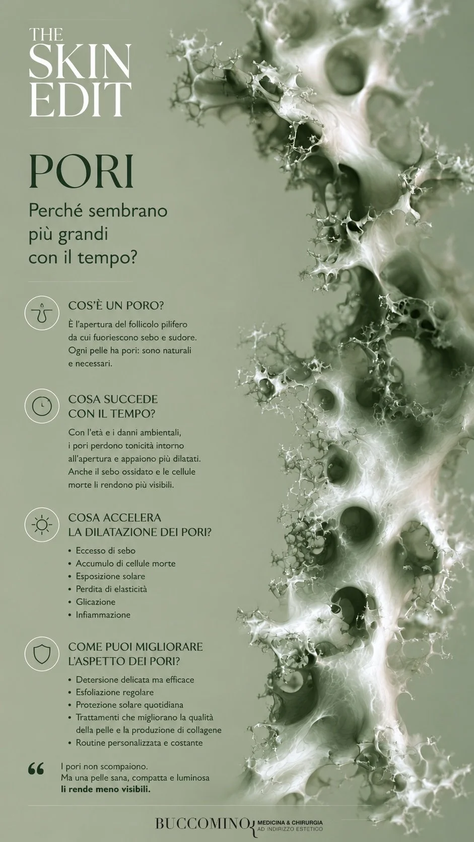 I pori della pelle