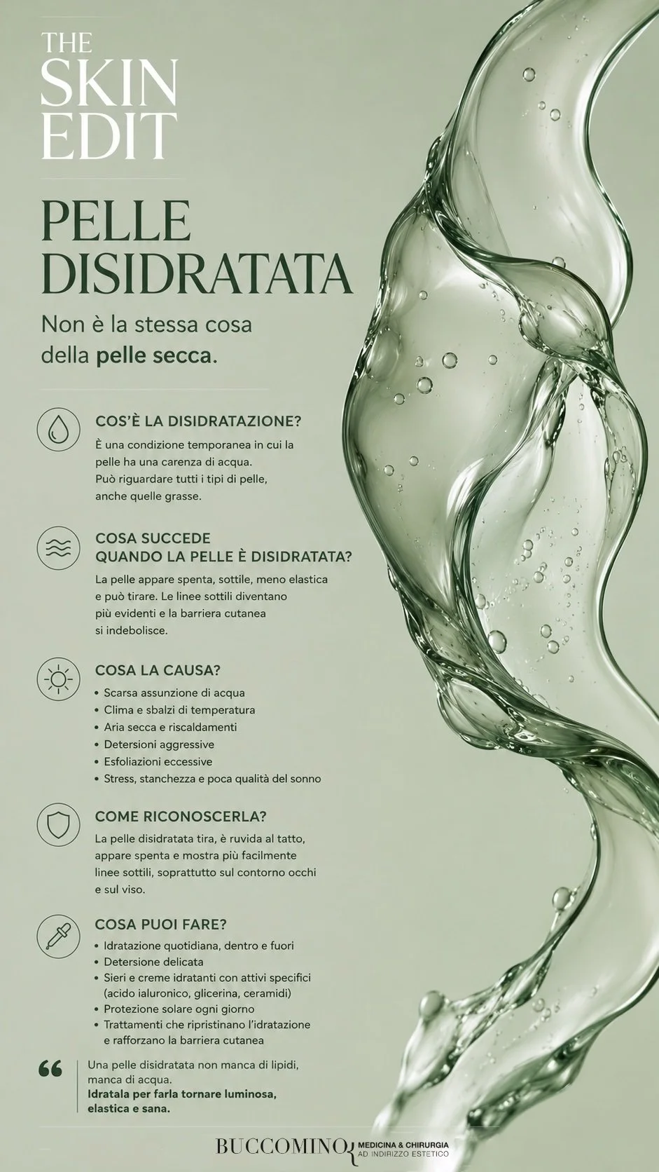 La pelle disidratata
