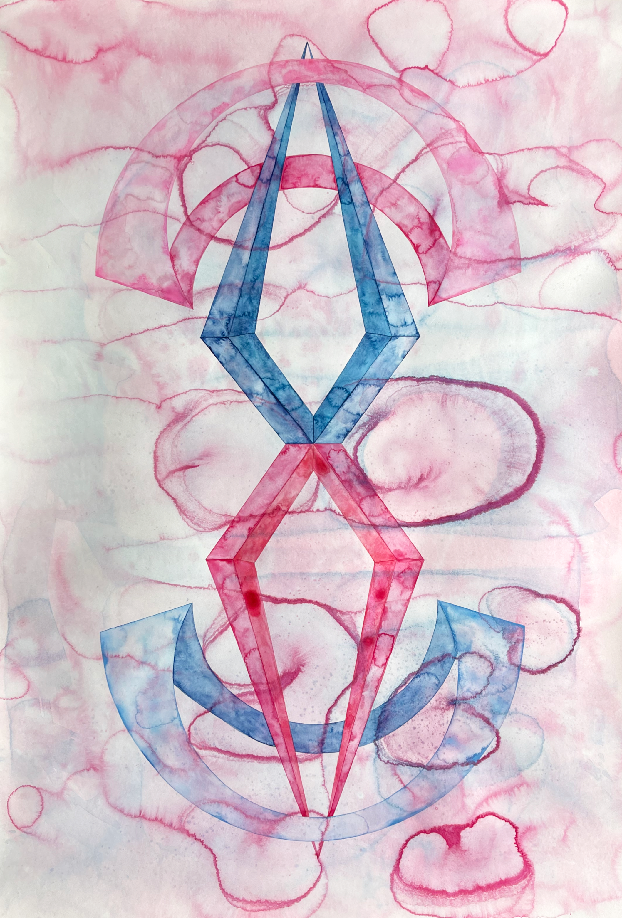 Meanwhile, Hedonia & Mayhem are still working hard to ﬁnd common ground
Aquarelle on paper
70x100 cm
2025