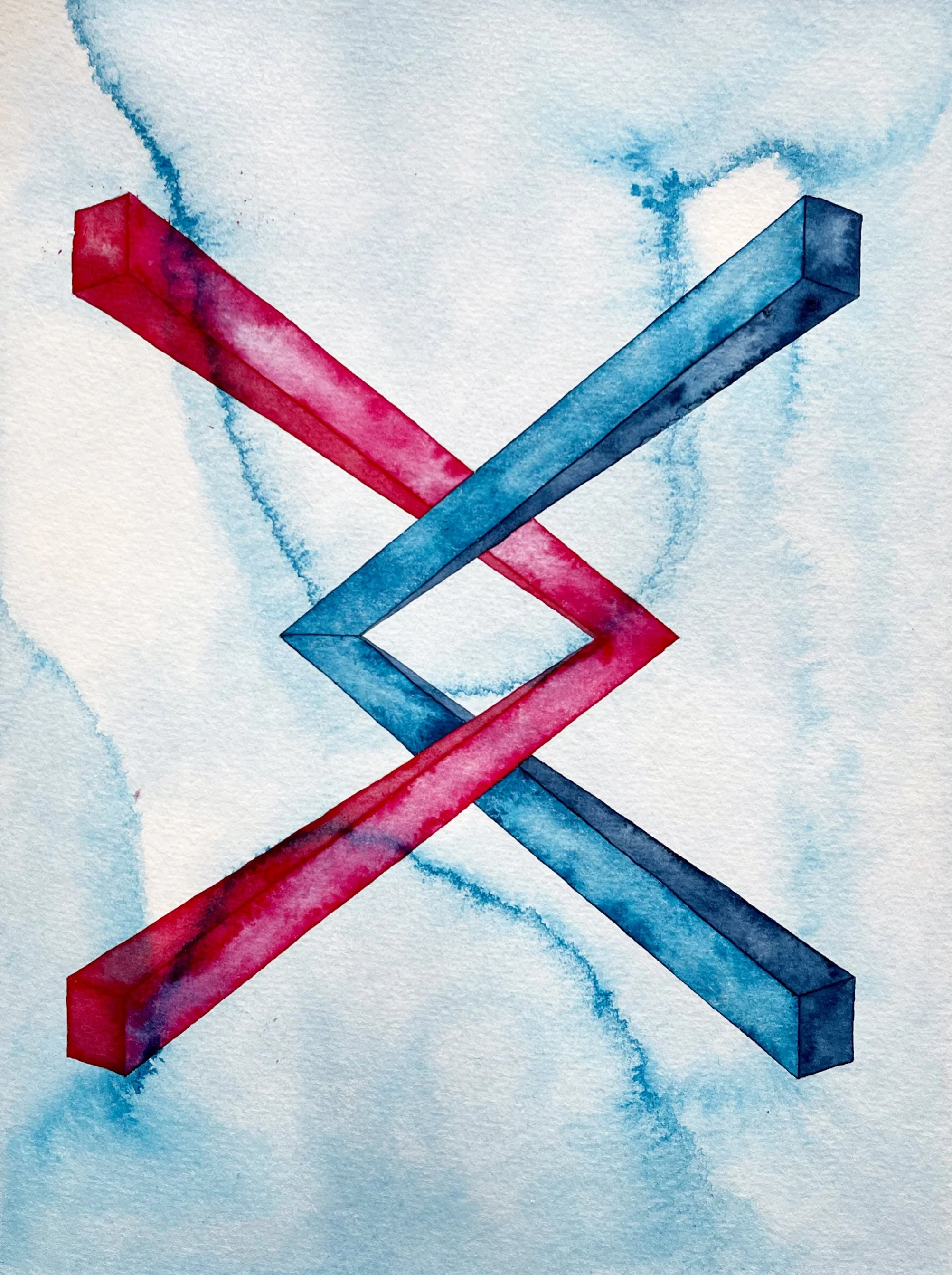 To Trap
24x32 cm 
Aquarelle on paper
2024