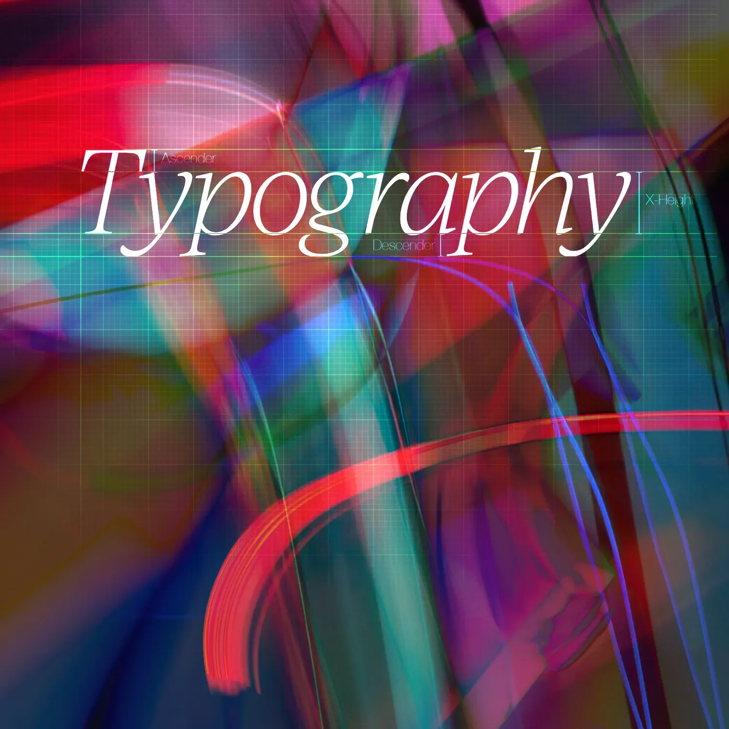 Example of typography design for custom fonts