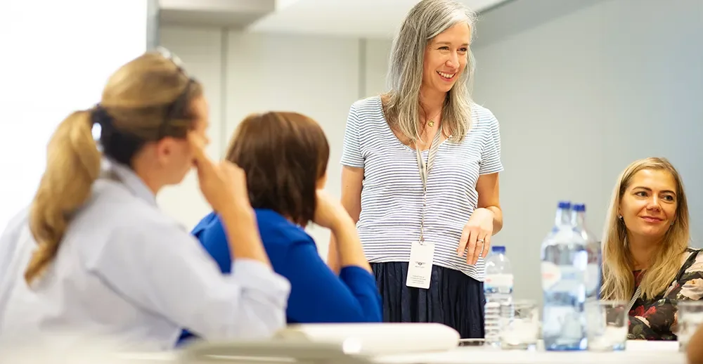Brand strategy consultant Niki McMorrough moderating digital marketing workshops at the annual Bentley Global Retailer Conference
