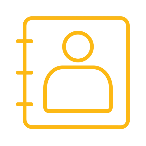 Icon representing CRM marketing automation and client retention