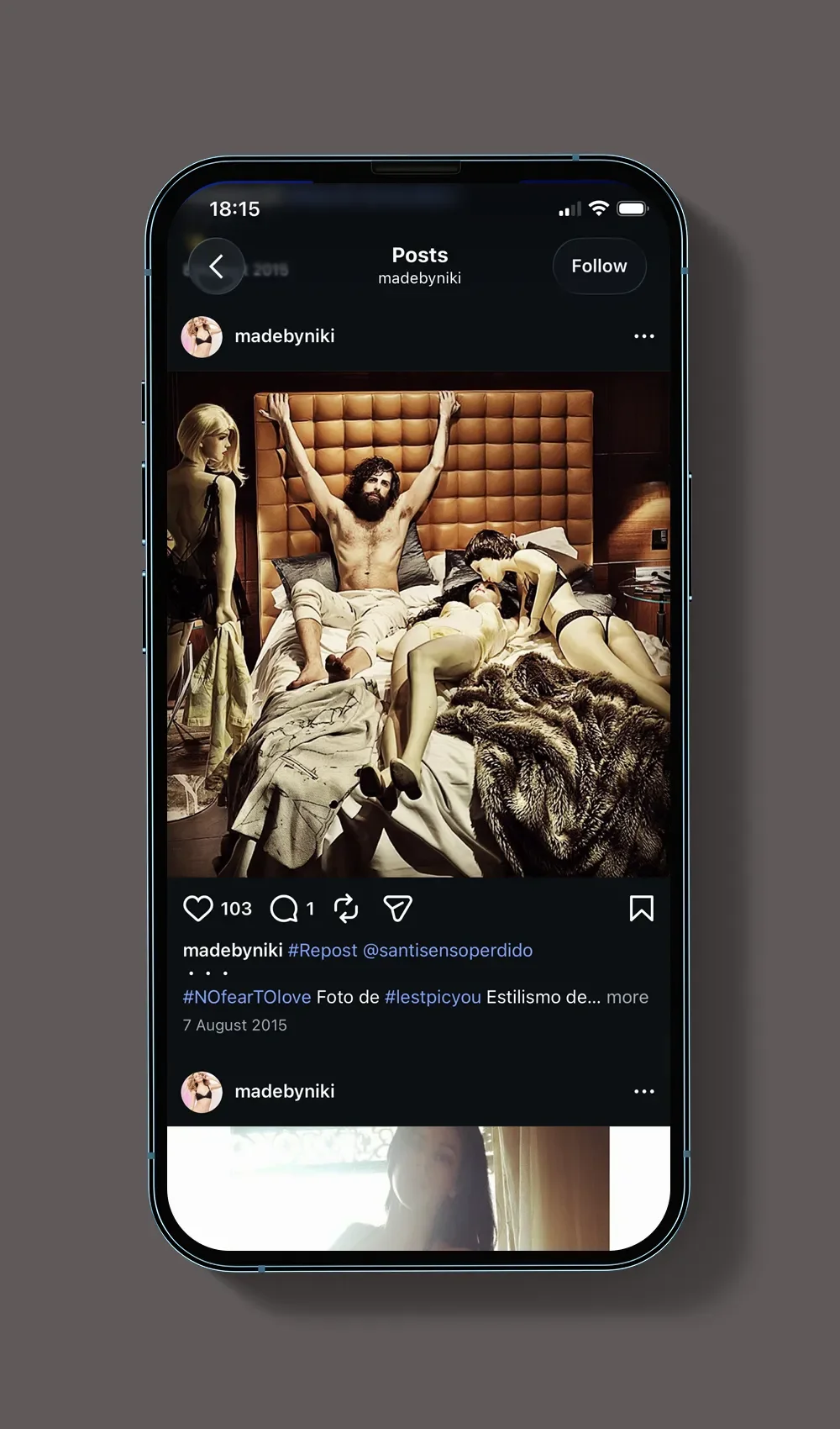 Customer Instagram post driving organic reach for Made by Niki through consumer generated advertising