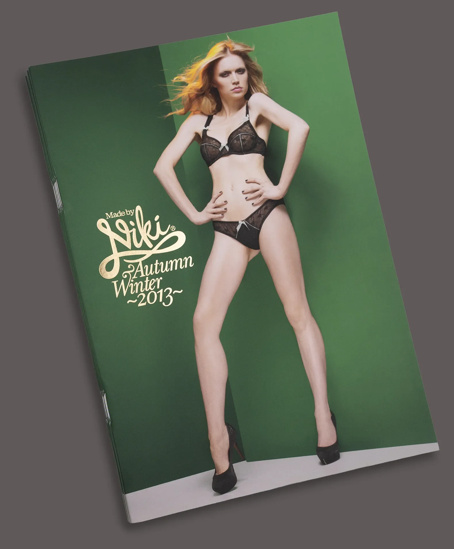 Cascade lookbook cover, part of the buyer-facing fashion marketing collateral