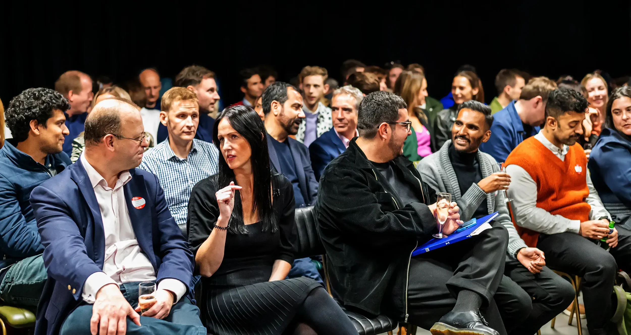 Community engagement driving the network effect — agency leaders connecting at a Drum Network chapter event