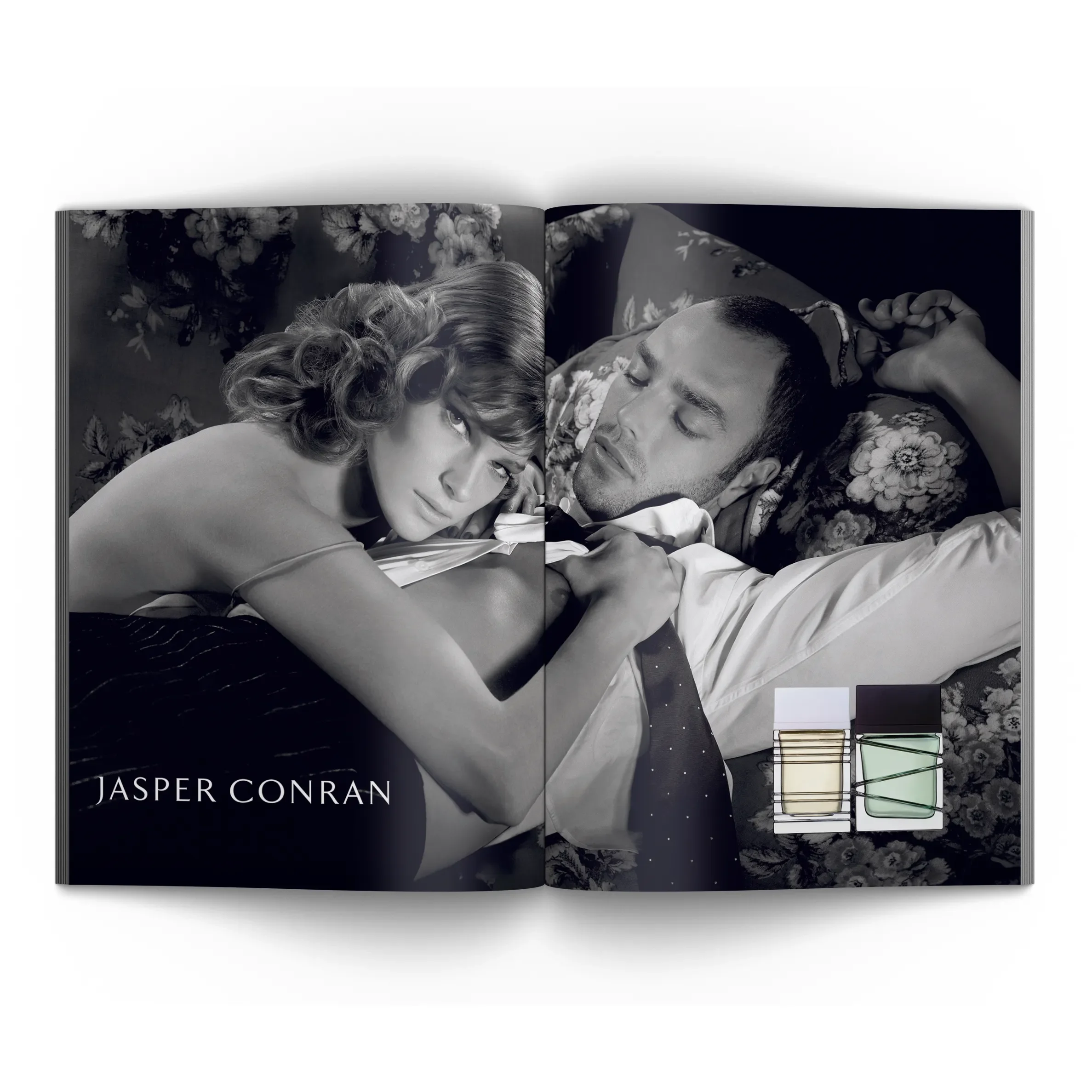 Premium brand advertising agency print ad design services delivered for the Jasper Conran fragrance debut.