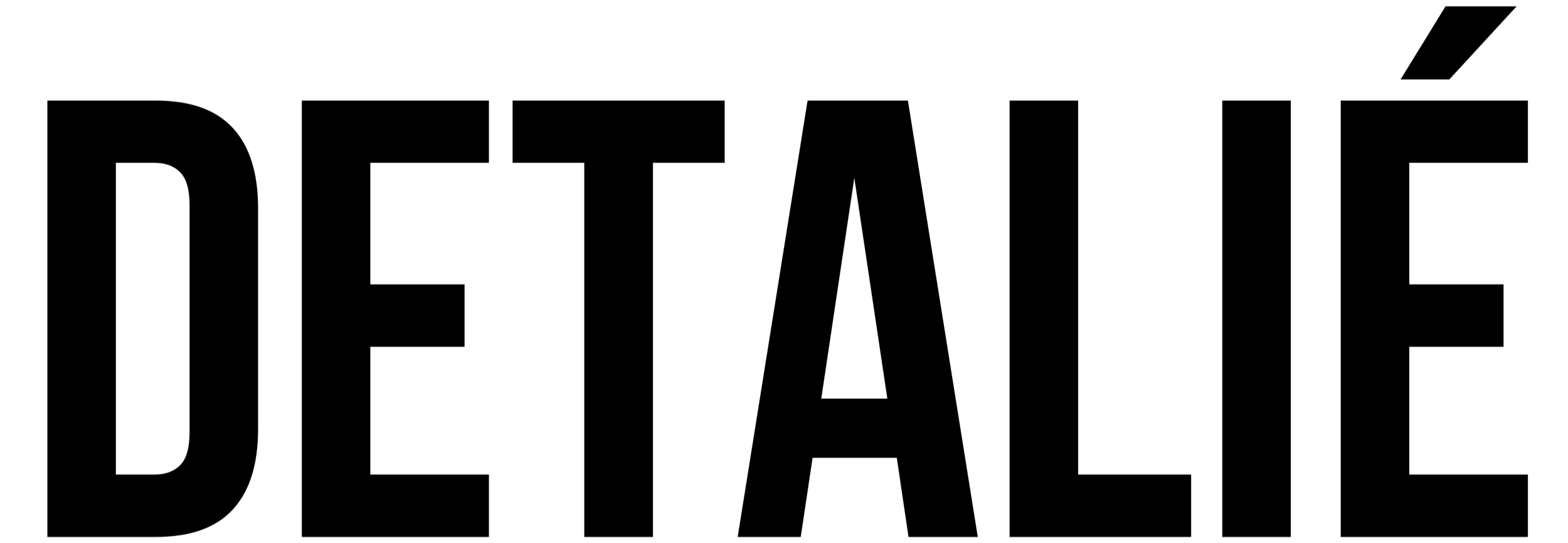 DETALIÉs logo i sort