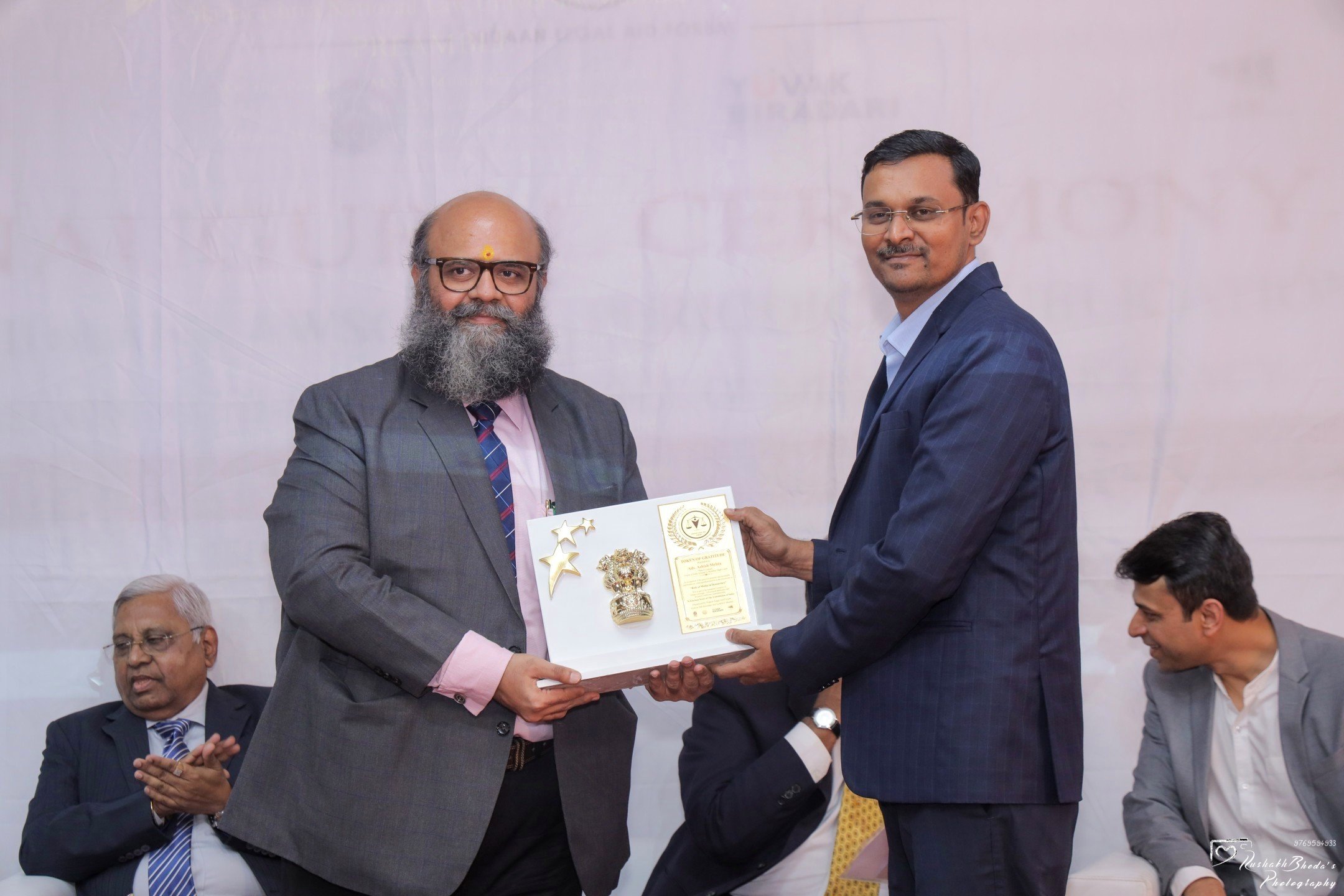 Honoring Adv. Ashish Mehta, Senior Counsel (Panel‑II) for the Union of India and Arbitrator, Bombay High Court.