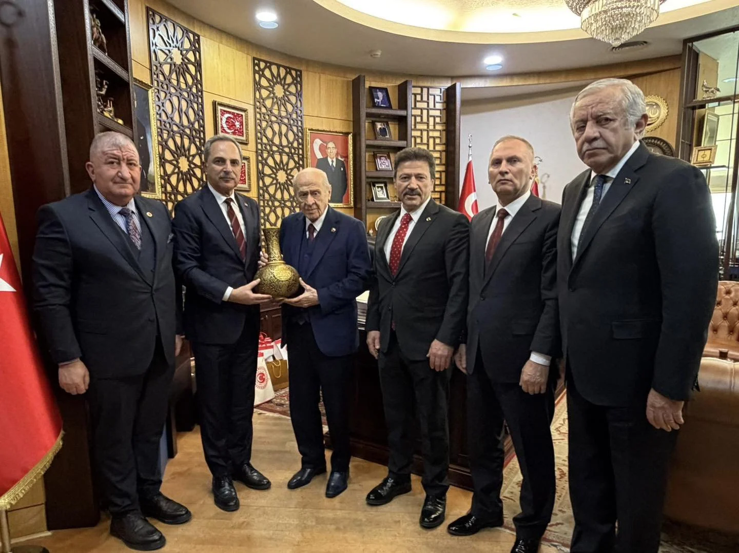 Sayın Devlet Bahçeli ve TBMM Başkan Vekilimiz Sayın Celal Adan’ı ziyaret ettik.