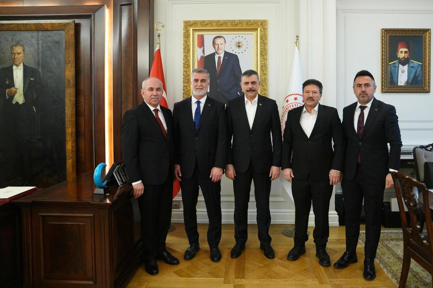 İçişleri Bakanımız Sayın Mustafa Çiftçi’yi, ziyaret ederek hayırlı olsun dileklerimizi ilettik.
