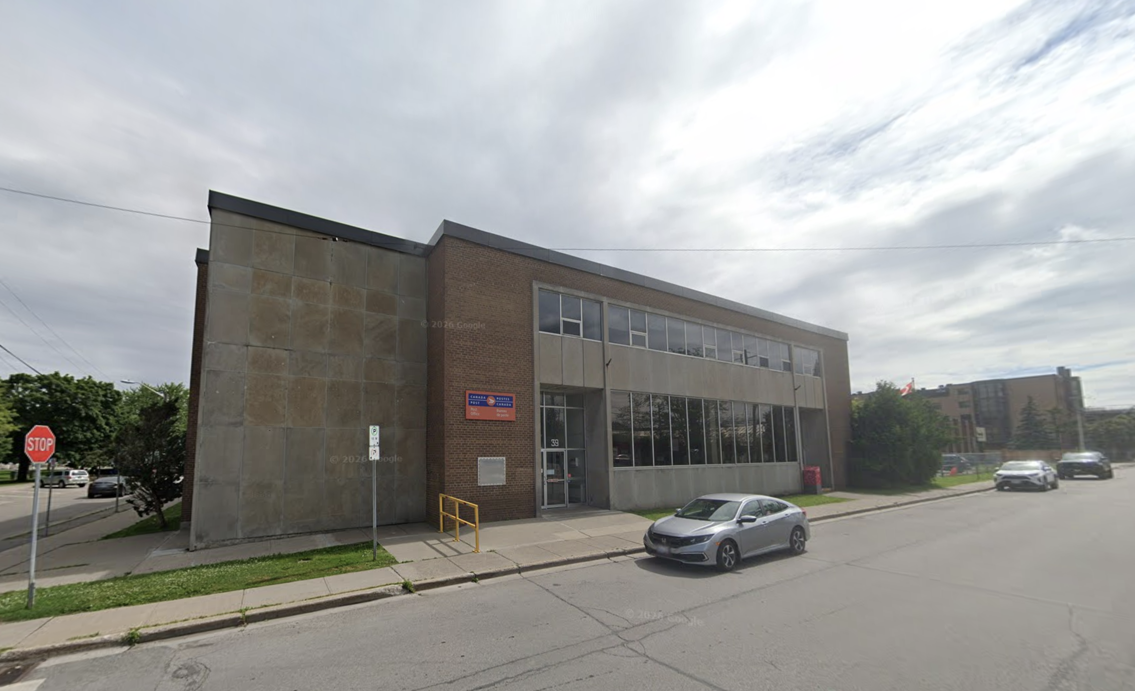 In front of Cobourg Canada Post