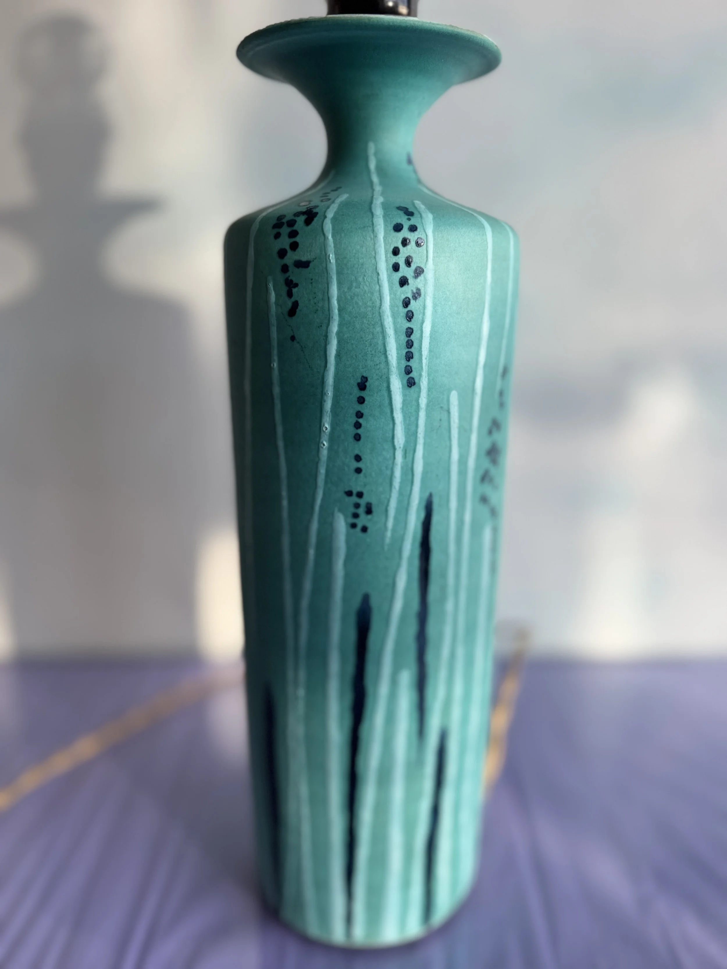 CERAMIC FOOT LAMP BY MANCIOLI