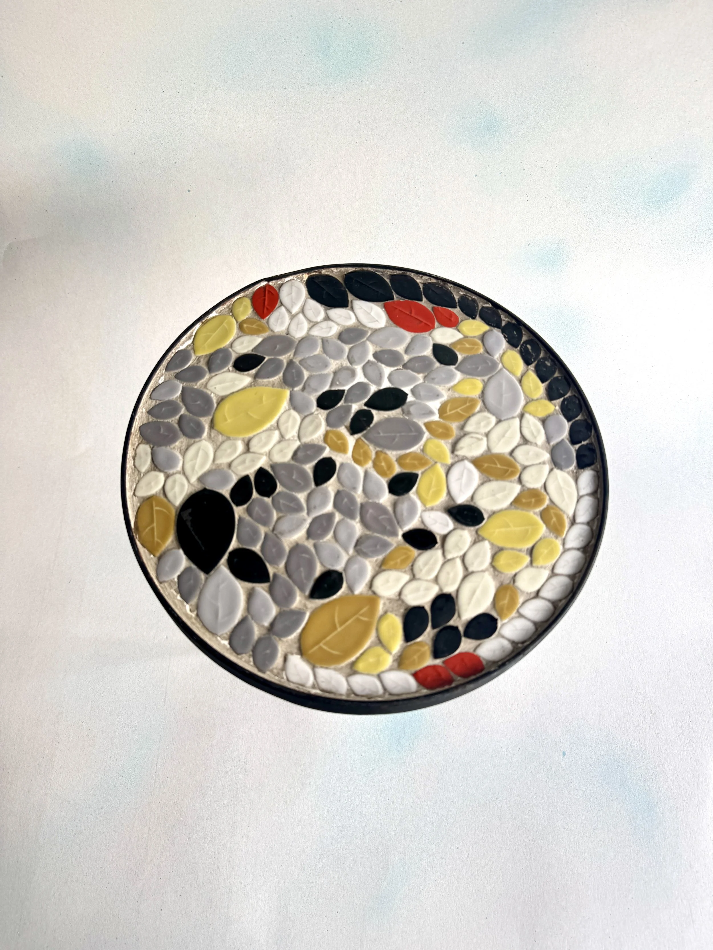 SMALL CERAMIC & METAL TABLE