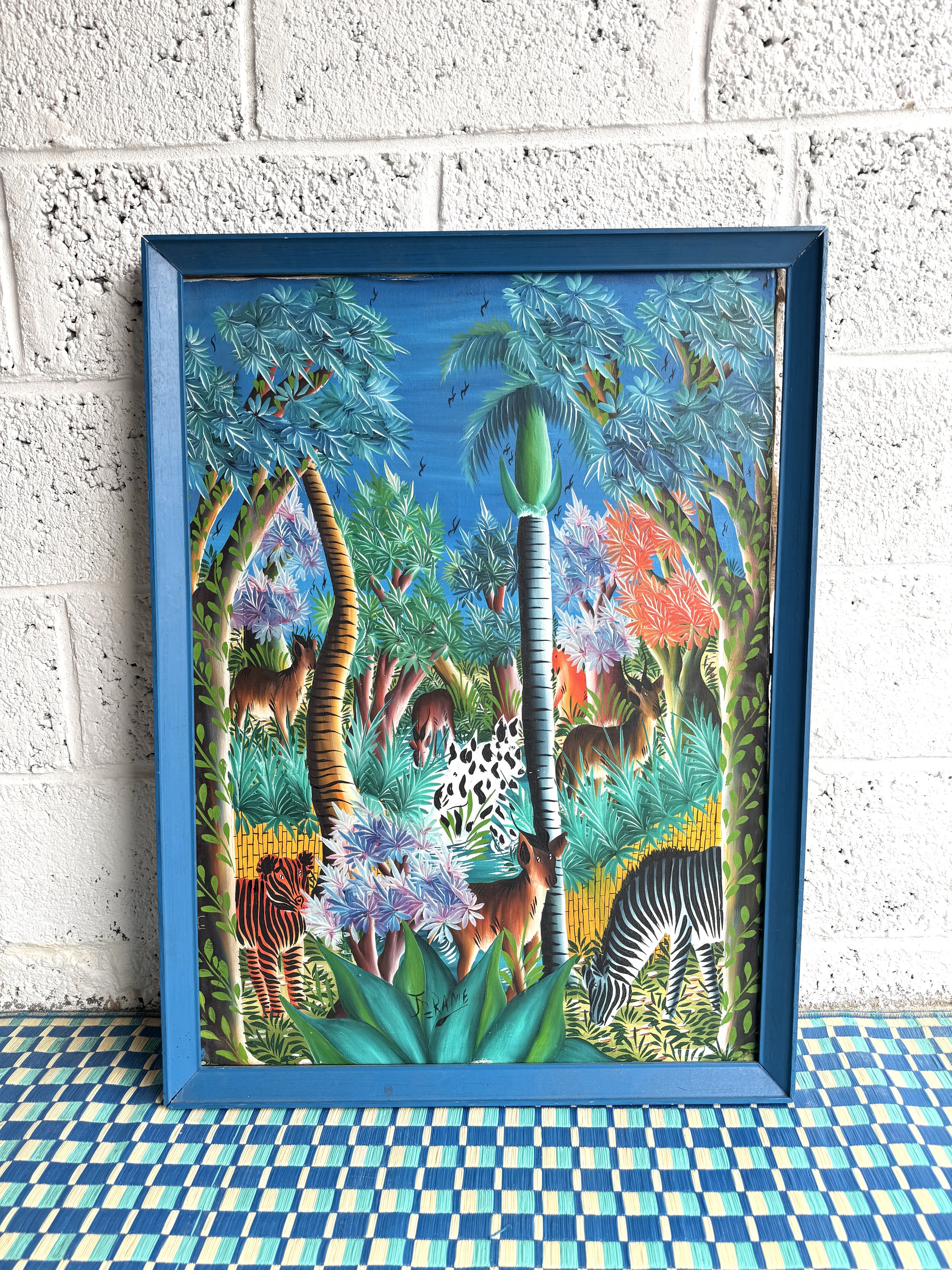 AFRICAN JUNGLE PAINTING