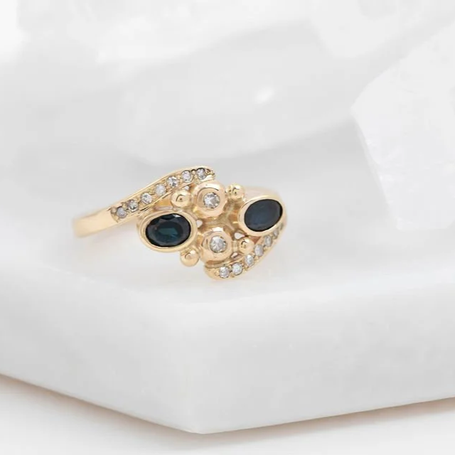 Remodelled Sapphire & Diamond Ring