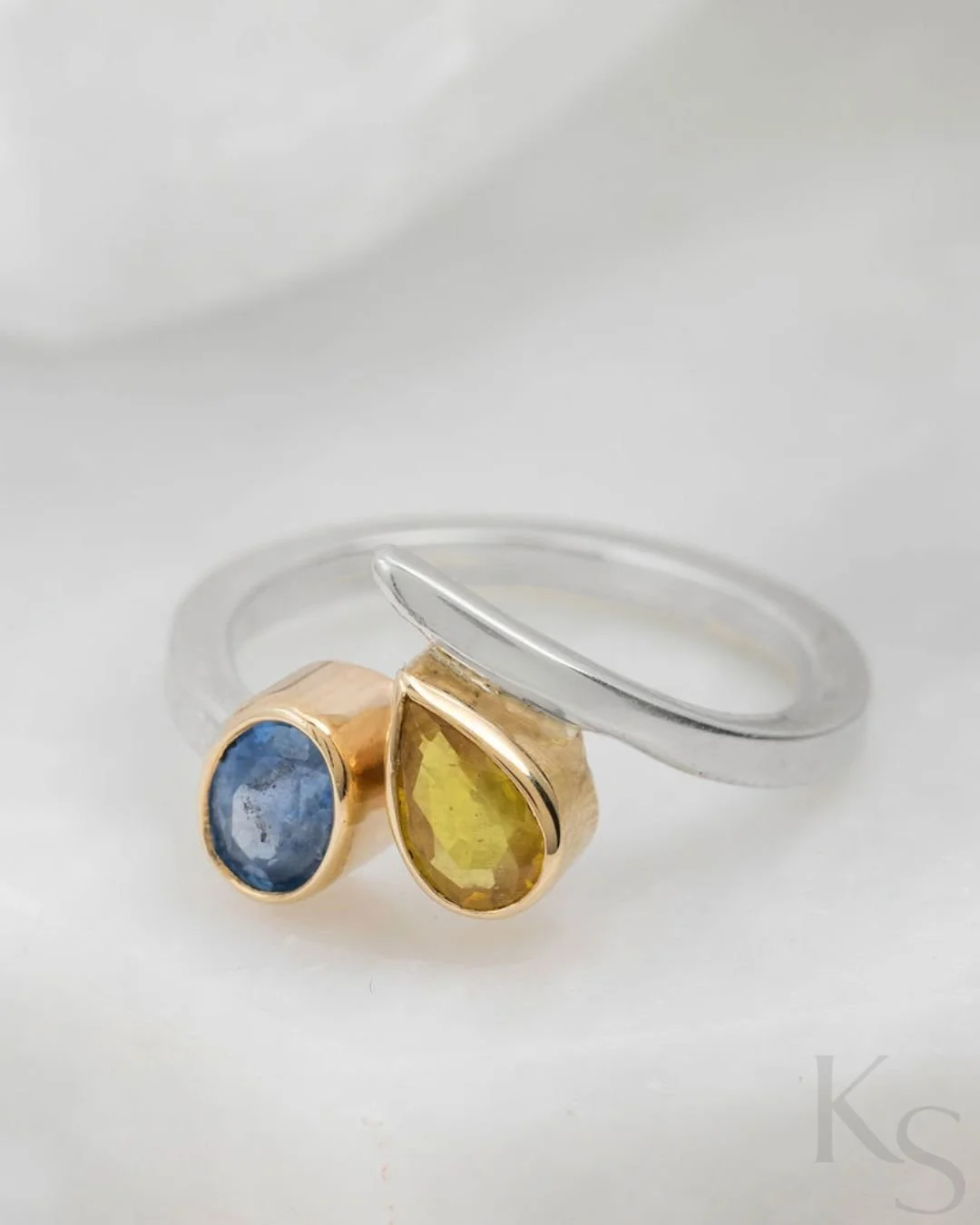 This Ondine Moi et Toi ring was never going to be "typical."

Choosing these two specific sapphires was a deliberate move away from convention and toward something a bit more singular. I love the idea of jewellery as a personal signifier&md