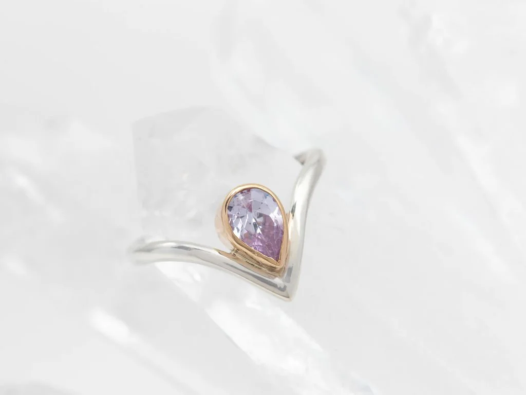 Pear & Wishbone Engagement Ring