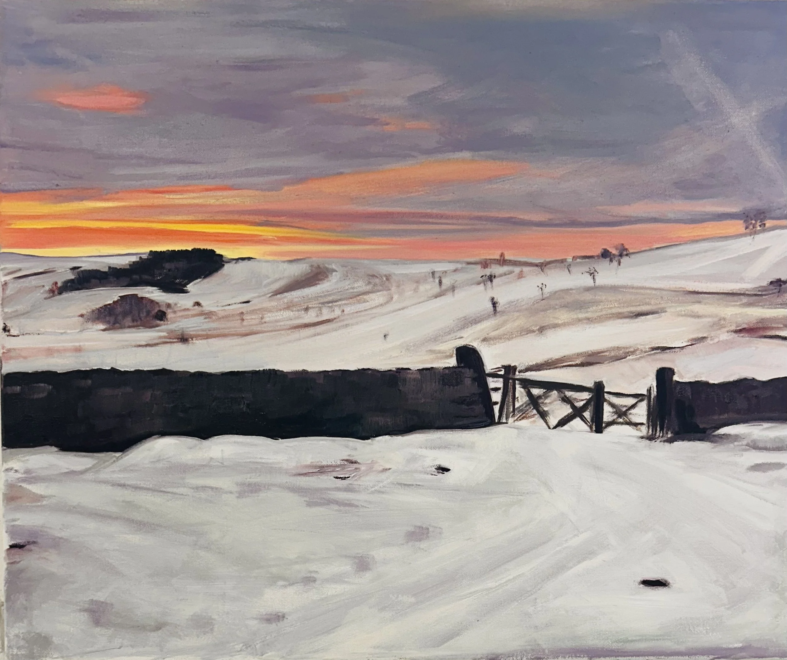 Sunrise on Ilkley Moor