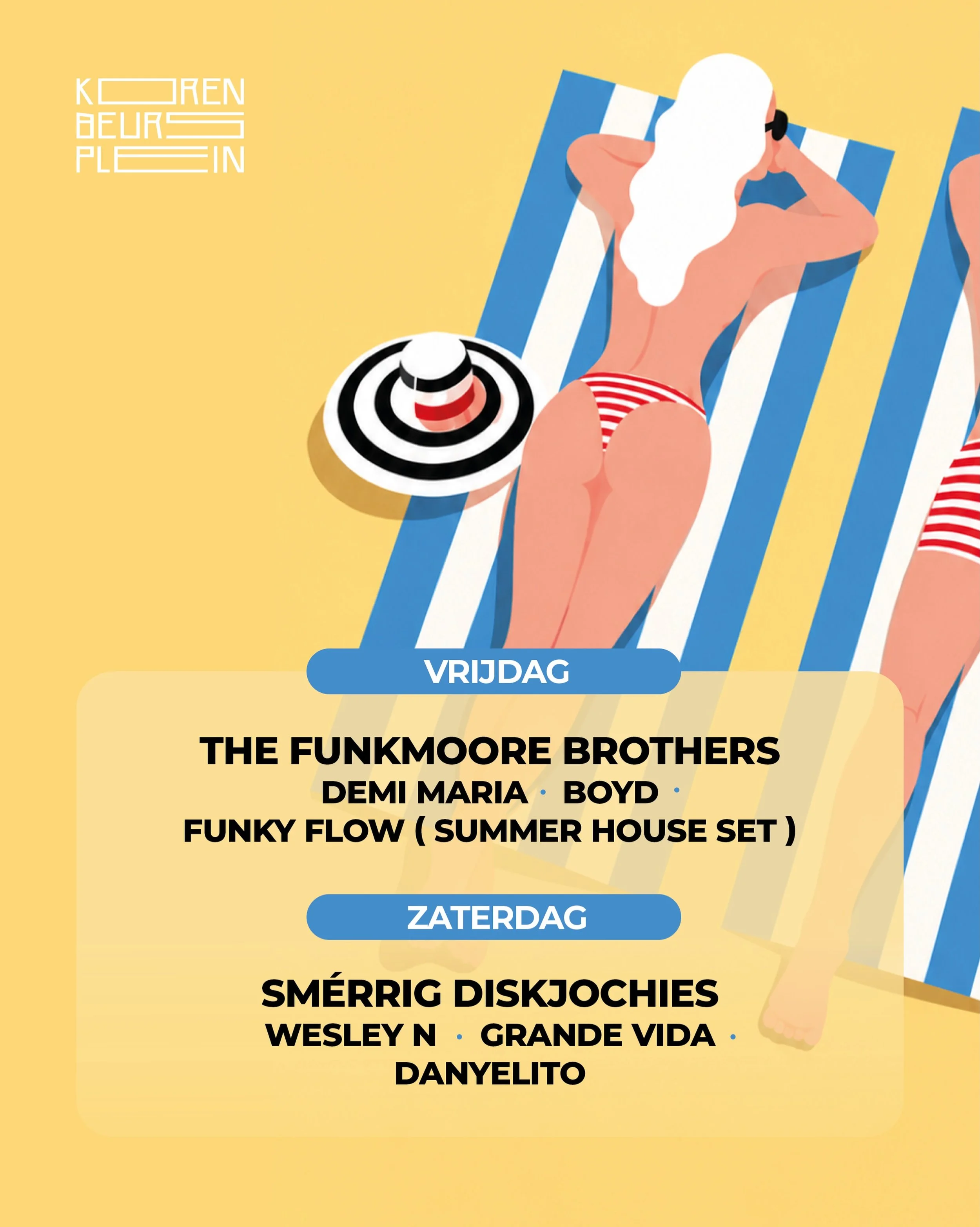 Ai ai aiiii, wat een zomerse temperaturen!🥵 Over twee weken is het zover. Het leukste feestje midden in de stad. De artiesten maken het nog heter met de meest lekkere dansbare beats!⛱️☀️💃 

Ben jij erbij?😏 De tickets vliegen de deur uit! Www.koren
