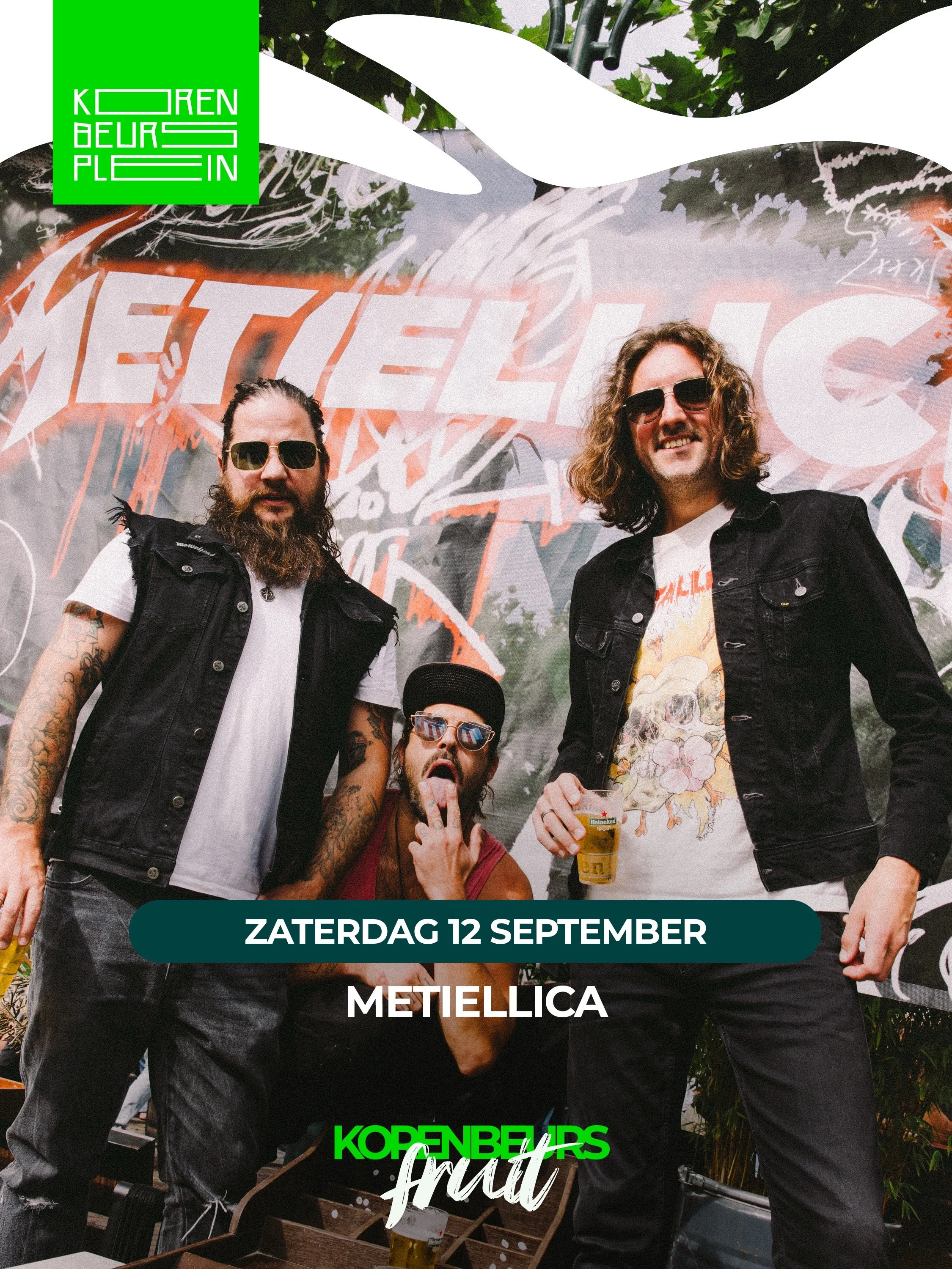 De volle zaterdag bij KORENBEURSFRUIT😍🔥 Genieten van Metiellica, Finest Truth, SOLSKIN en de after met De Beurs Residents🎉 Dit GRATIS feest van het Korenbeursplein wil je niet missen!👀

Deze vrijdag is de start van Korenbeursfruit met Stones On F