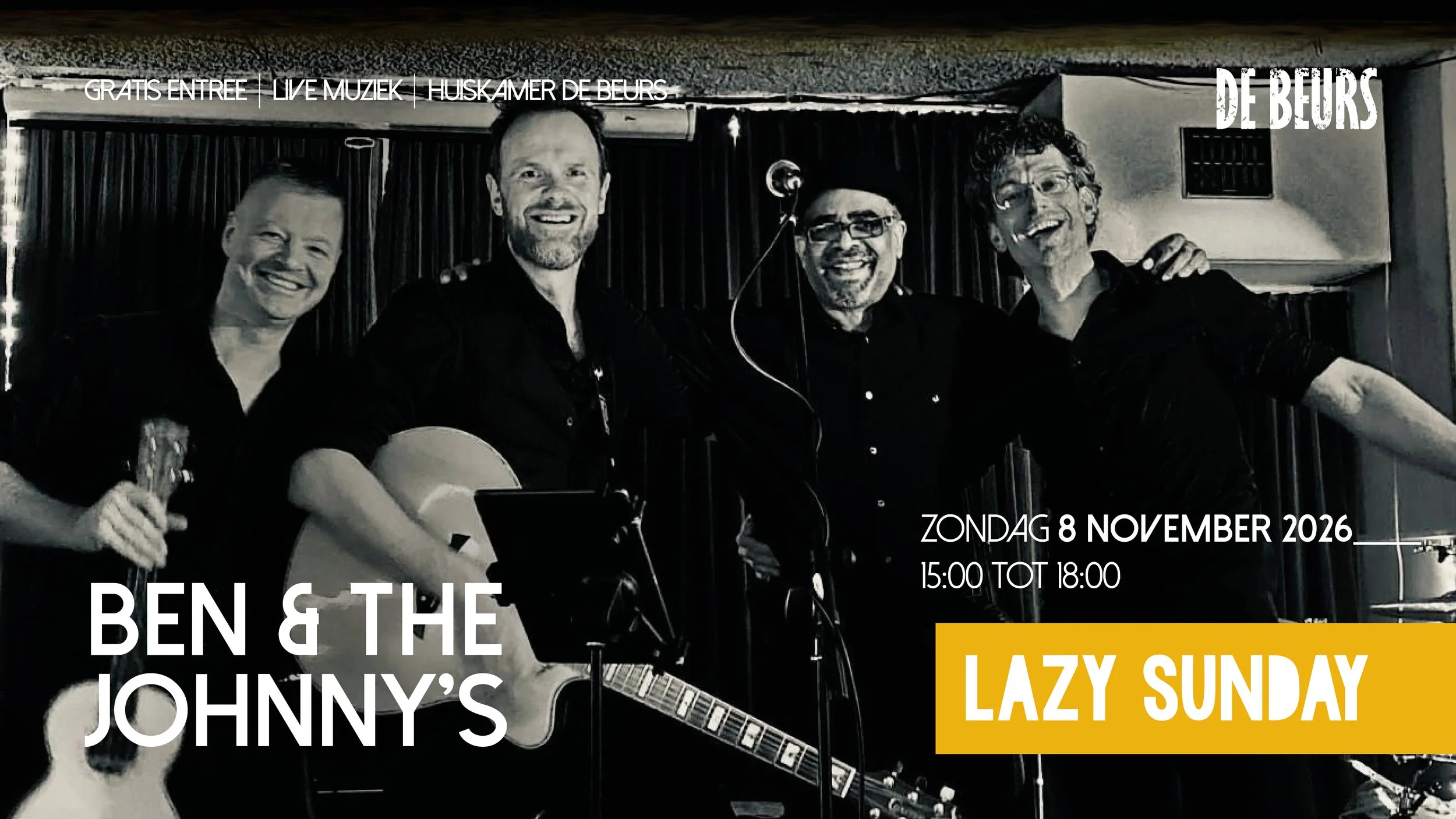 De Beurs | Lazy Sunday: Ben &amp; the johnny’s