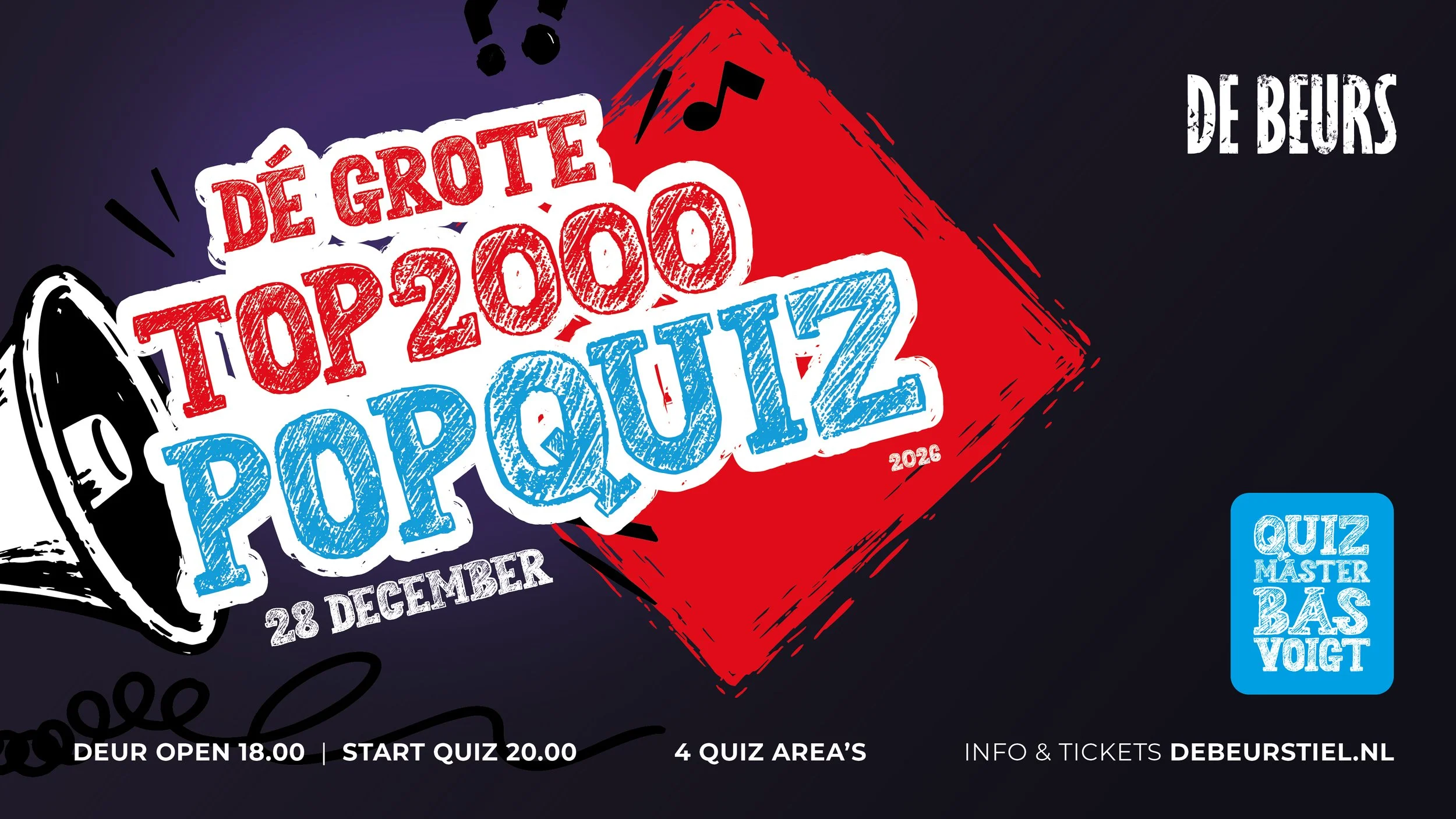 DE BEURS | De Grote TOP2000 Popquiz