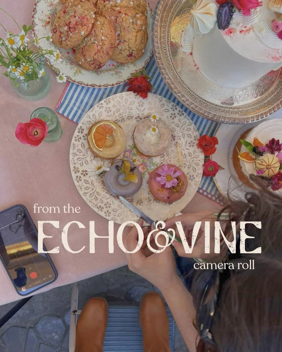 shoots, clients, coffee, and a little chaos in between. welcome to the echo &amp; vine camera roll 🎞️

#echoandvineagency #marketingagency #creativeagencieslosangeles #brandphotography #womenownedbusiness