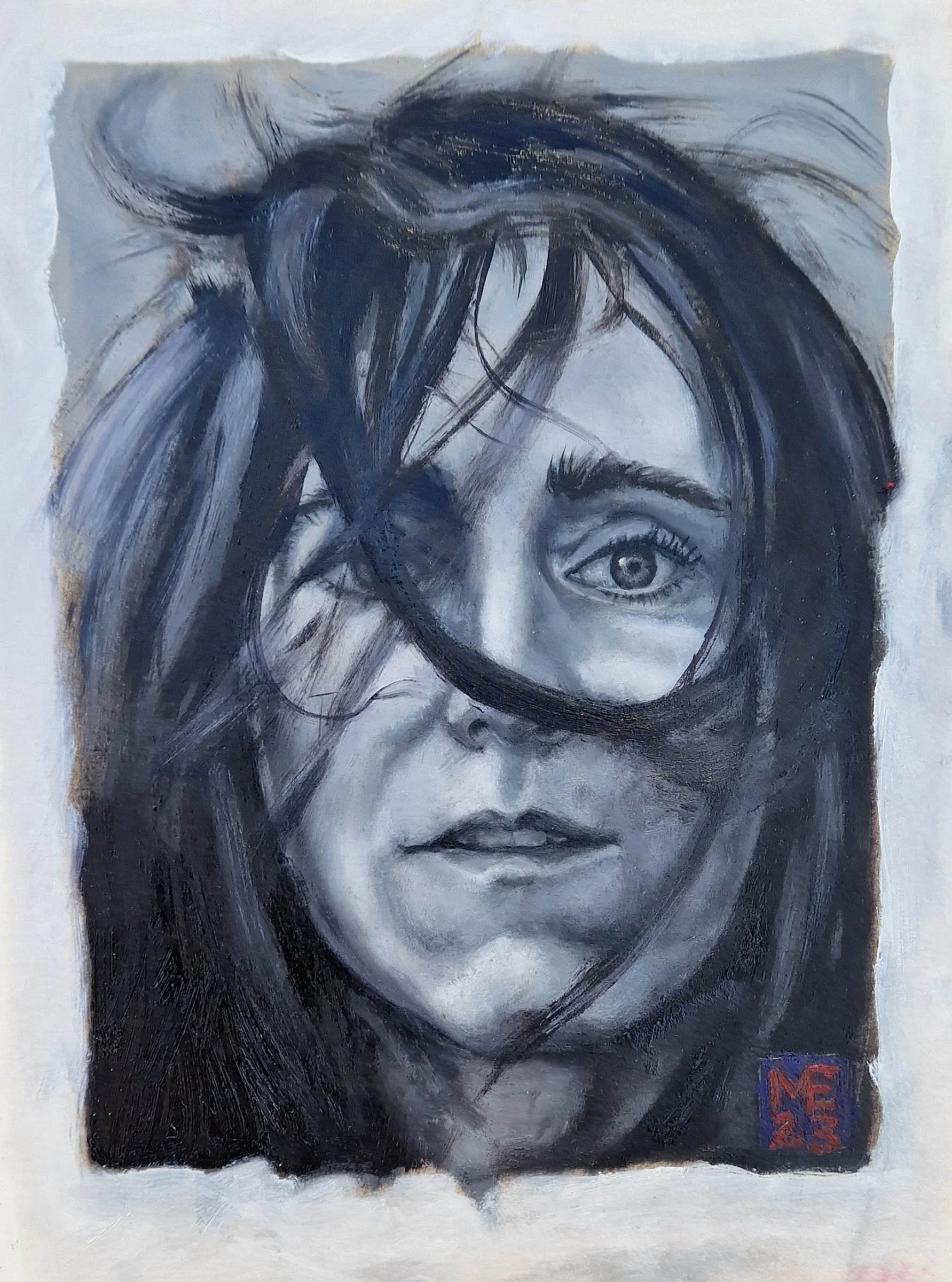 Claire Louise Forshaw oil painting portrait by Matthew Rush Elmore.